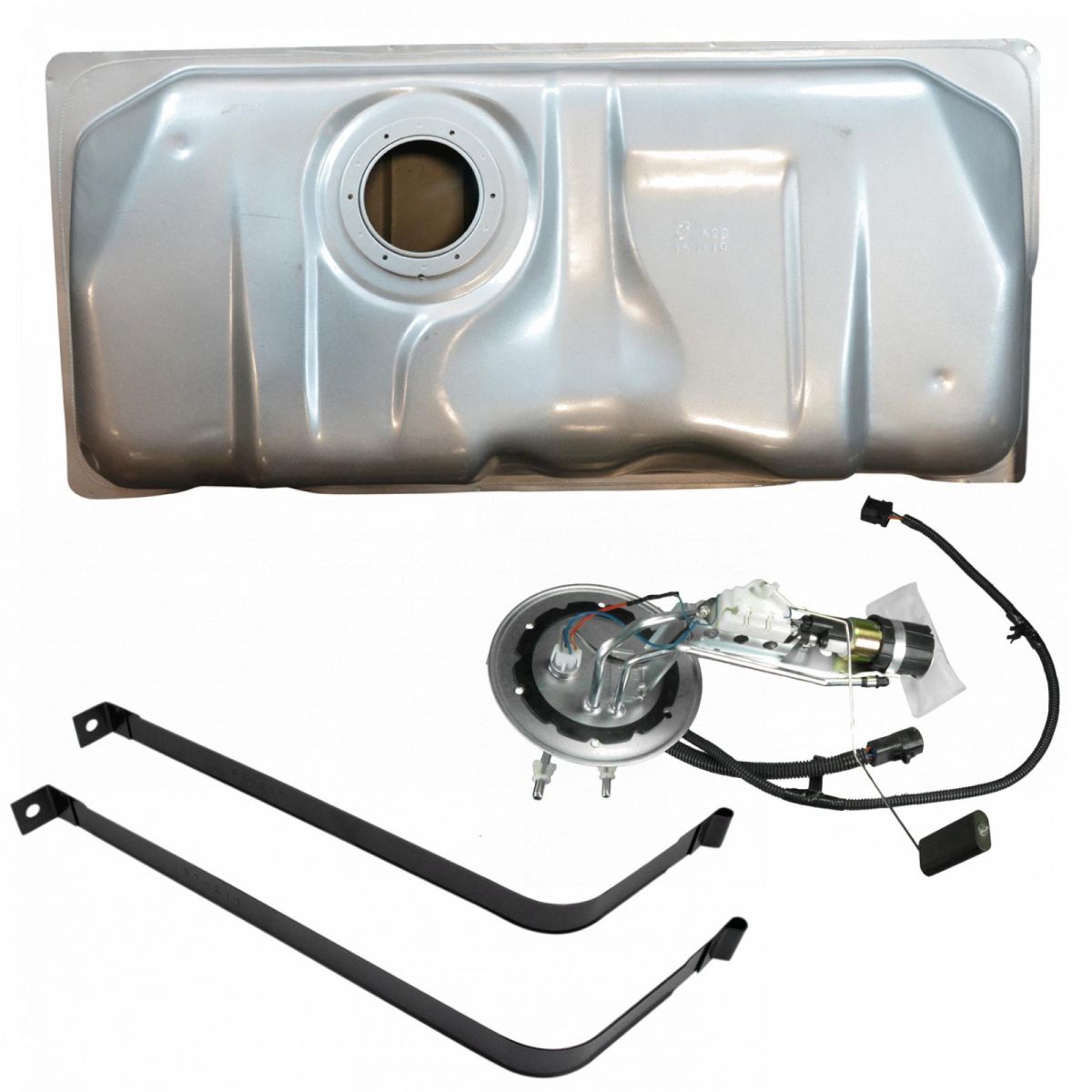 Fuel Tank with Straps & Electric Fuel Pump/Sending Unit Kit 19 Gal for