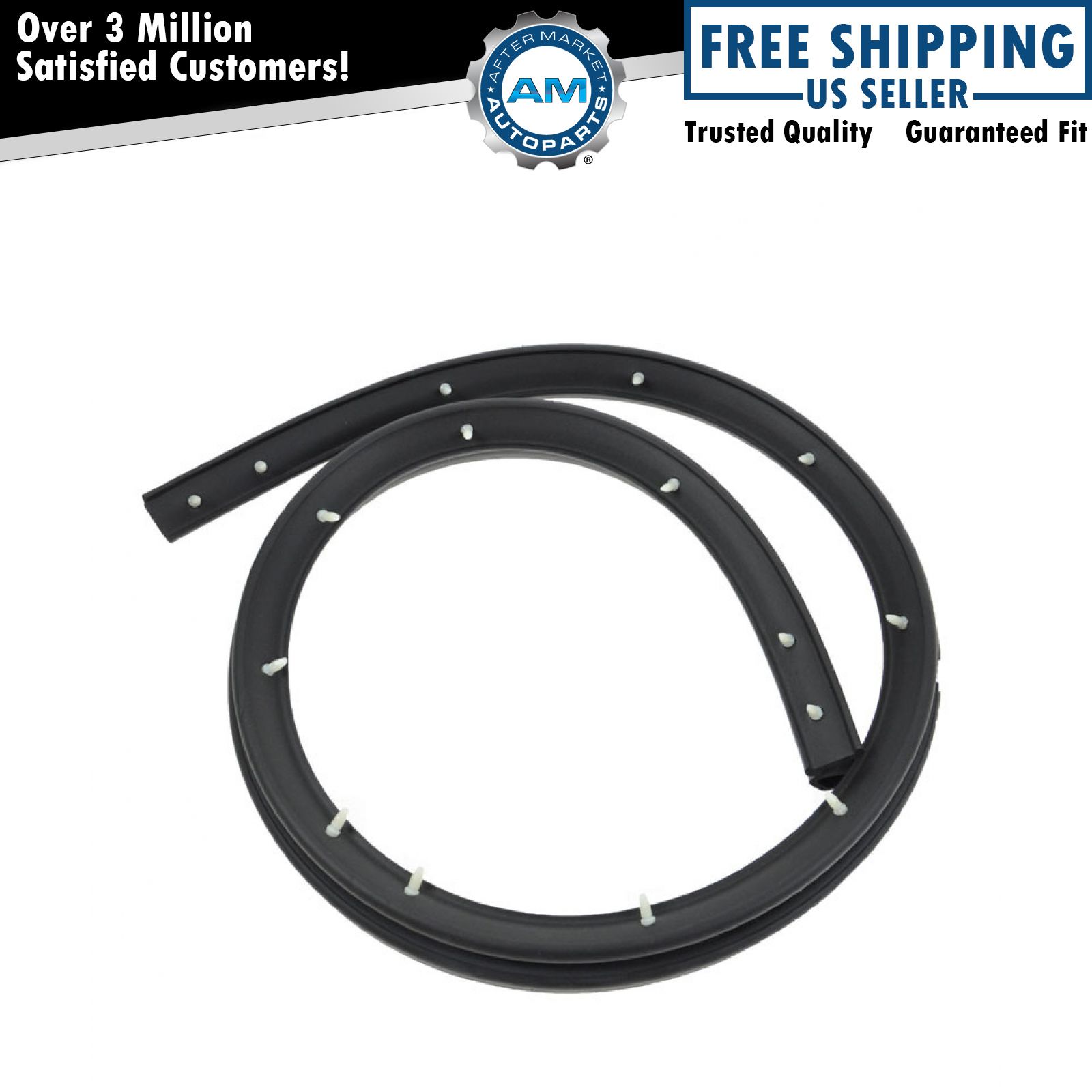 Hood to Cowl Weatherstrip Rubber Seal for 82-92 Camaro Firebird Trans Am