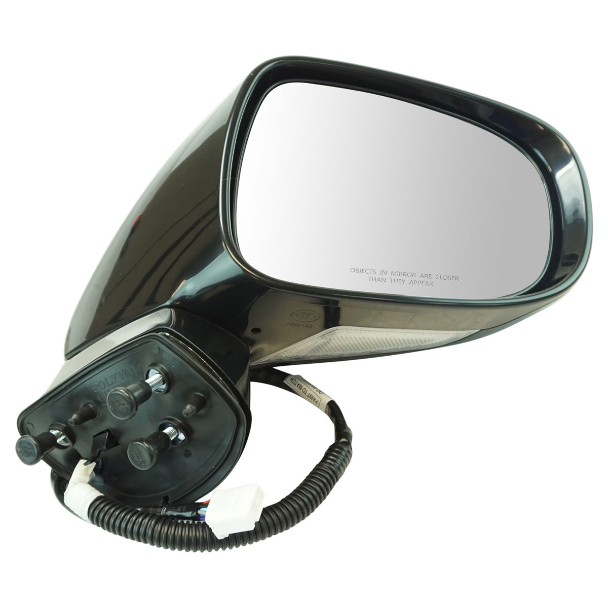 Exterior Power Mirror Heated Memory w/ Puddle Light Black RH for ES350