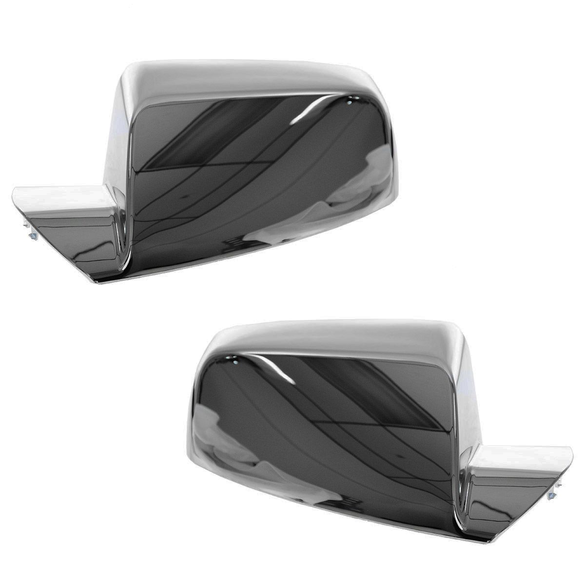 Chrome Mirror Cap Cover Upgrade Pair Set for 10 Chevy Equinox GMC Terrain