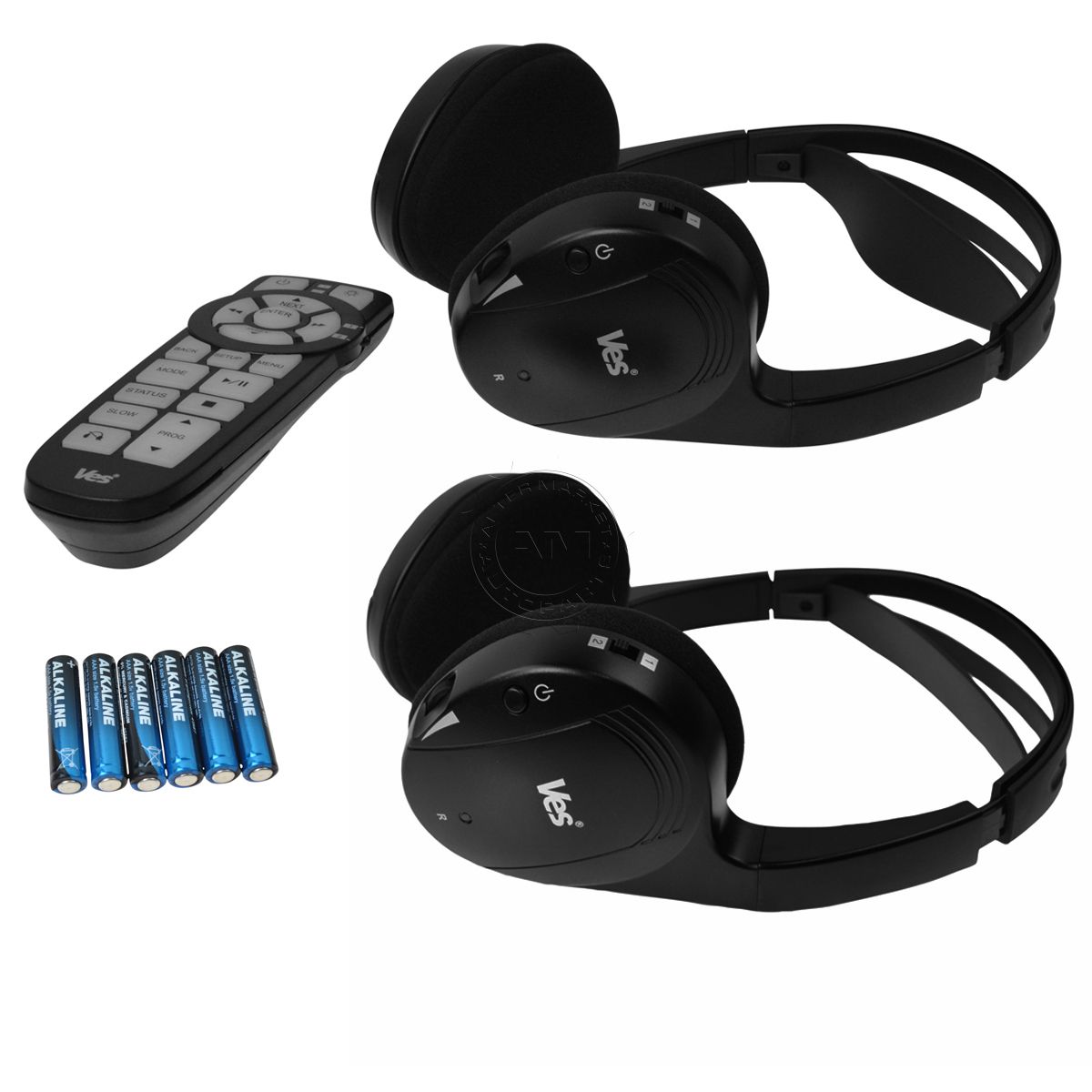 OEM 82213176 VES Wireless Headphones Remote Control Kit for Chrysler Dodge Jeep