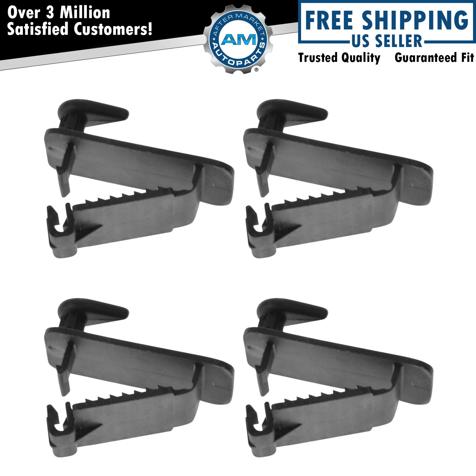 OEM Front Floor Mat Retaining Clip Hook Set of 4 for Chrysler Ram Dodge