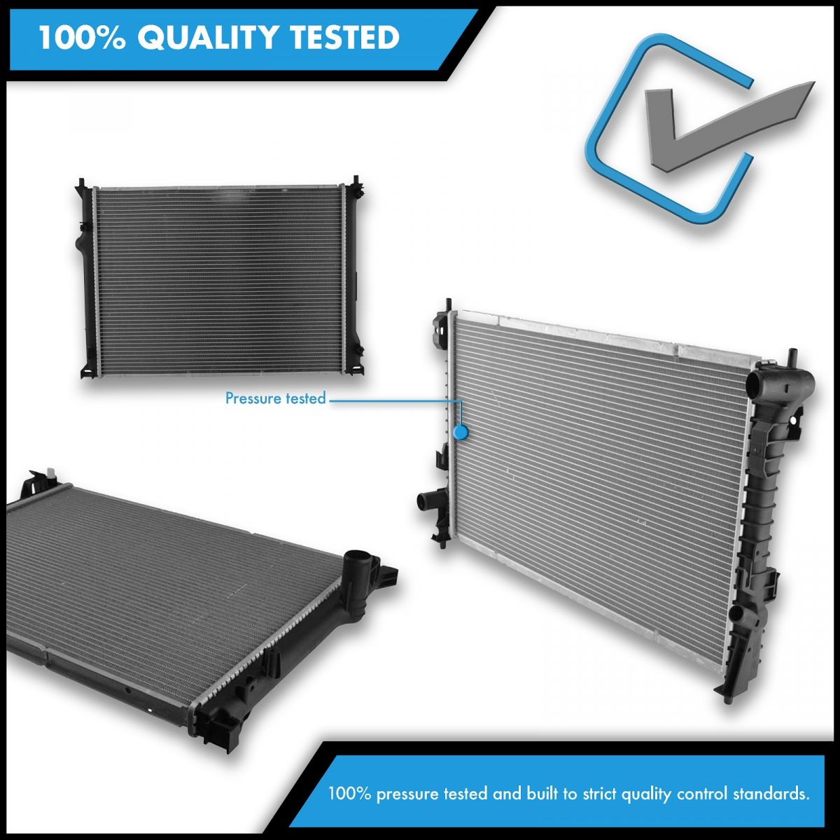 Radiator Assembly Aluminum Core Direct Fit for Suzuki Vitara Grand