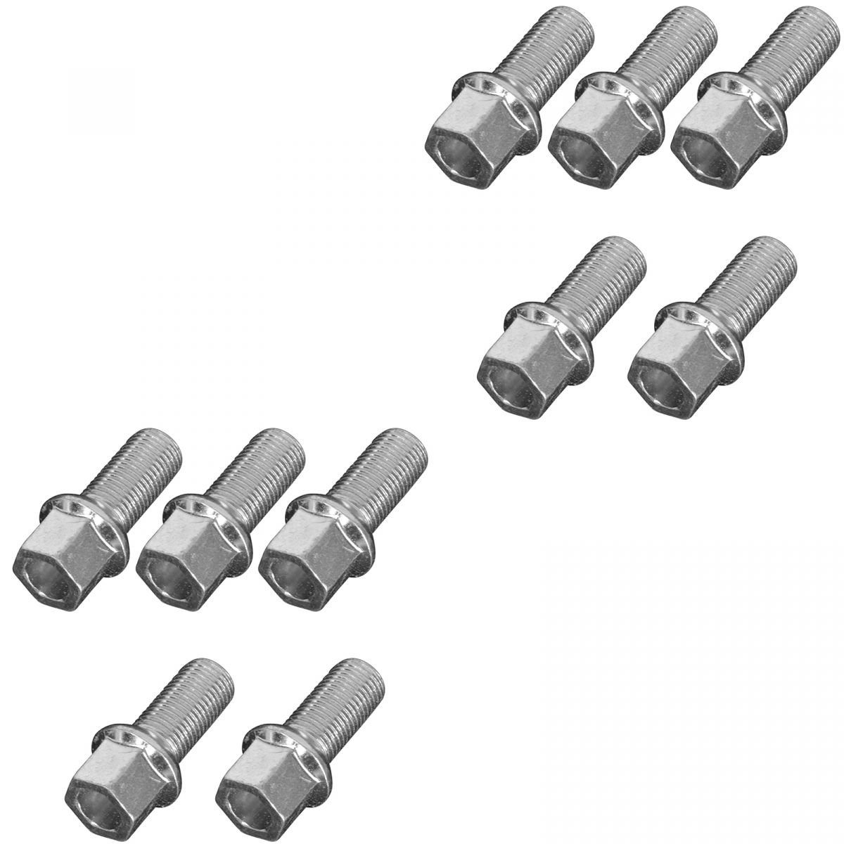 OEM WHT002437 Wheel Lug Nut Bolt M14x1.5 26MM Set of 10 for VW