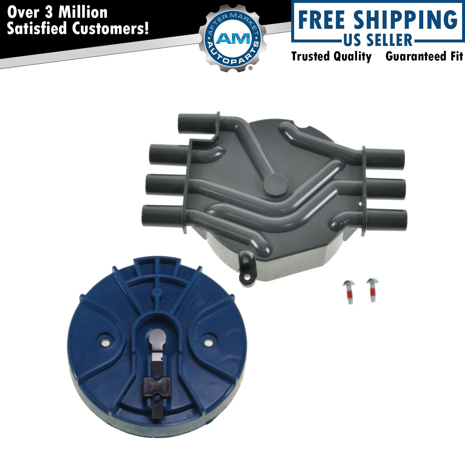 Distributor Cap and Rotor Kit Set for 94-08 Chevy GMC Isuzu Olds V6 4.3