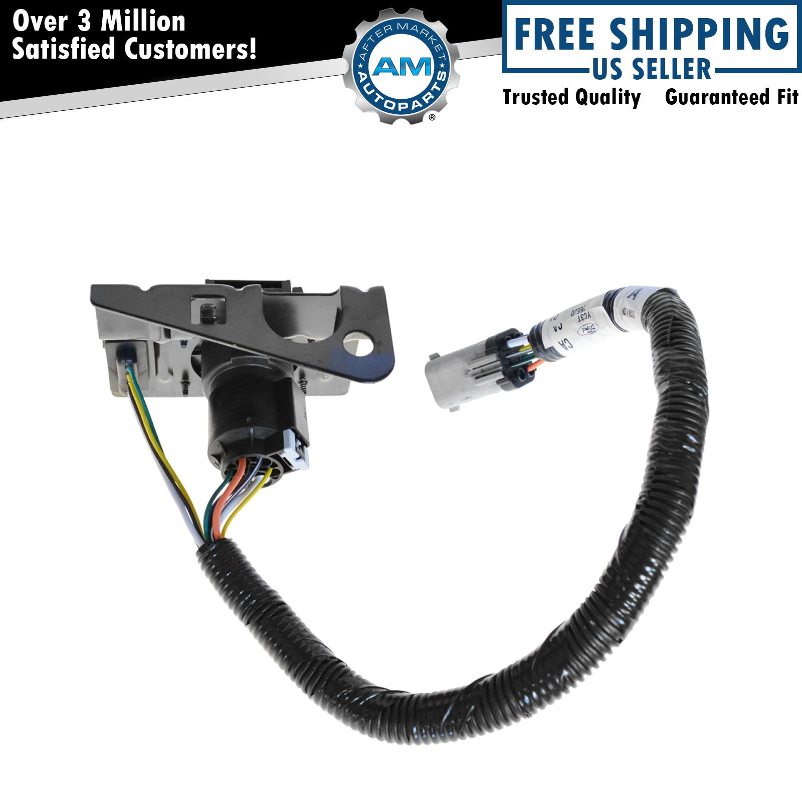 Ford 4 7 Pin Trailer Tow Wiring Harness W Plug Bracket For F250 F350 F450 Sd Ebay