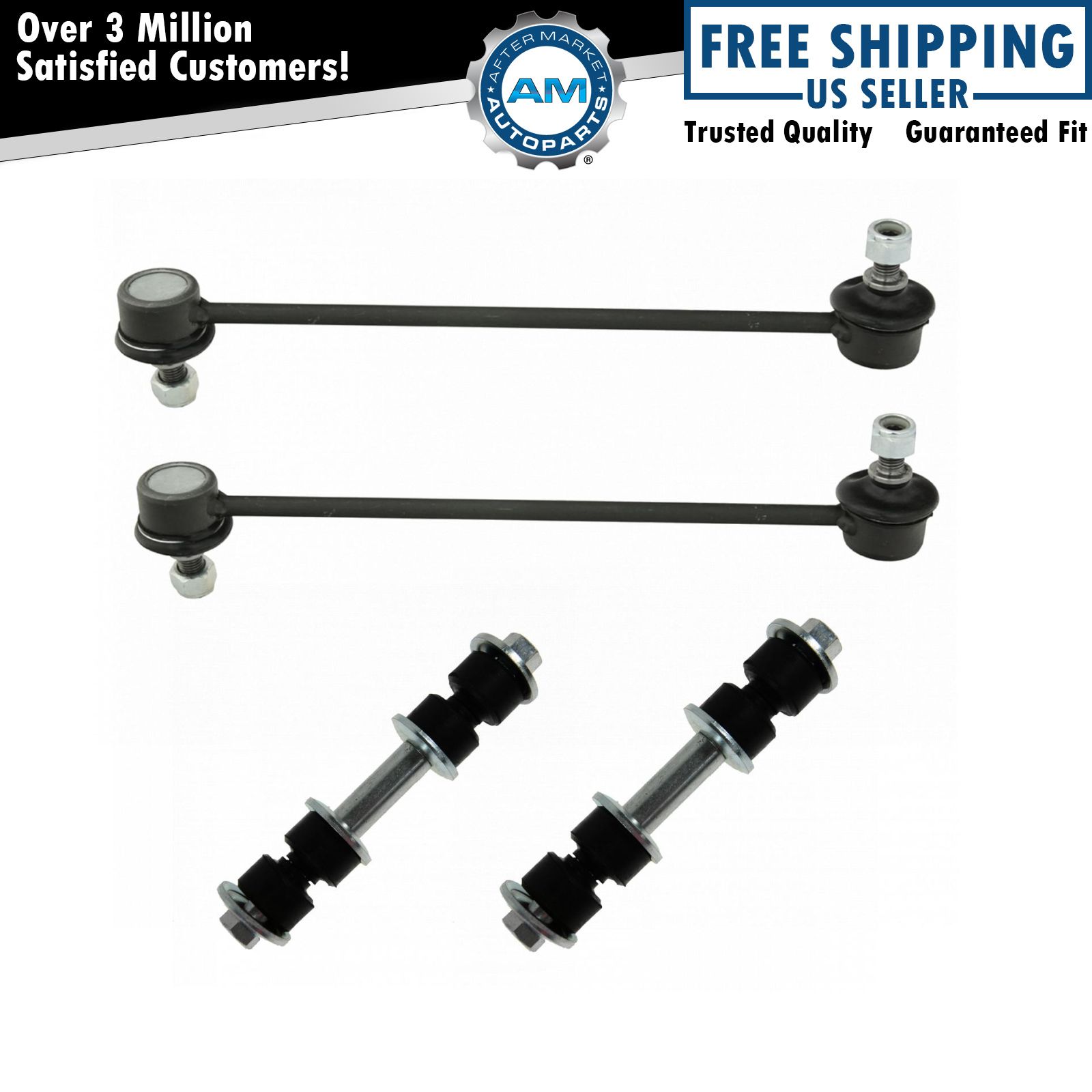 Front & Rear Sway Bar End Links Kit Set of 4 for Jeep Compass Patriot