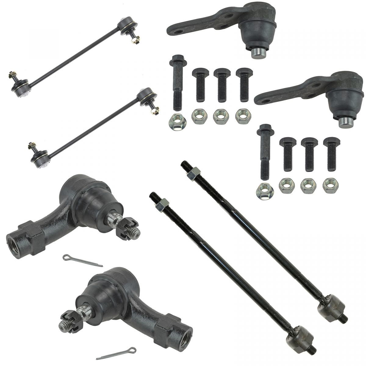 8 Piece Kit Tie Rod End Sway Bar Link Ball Joint LH RH Set for 08 Ford