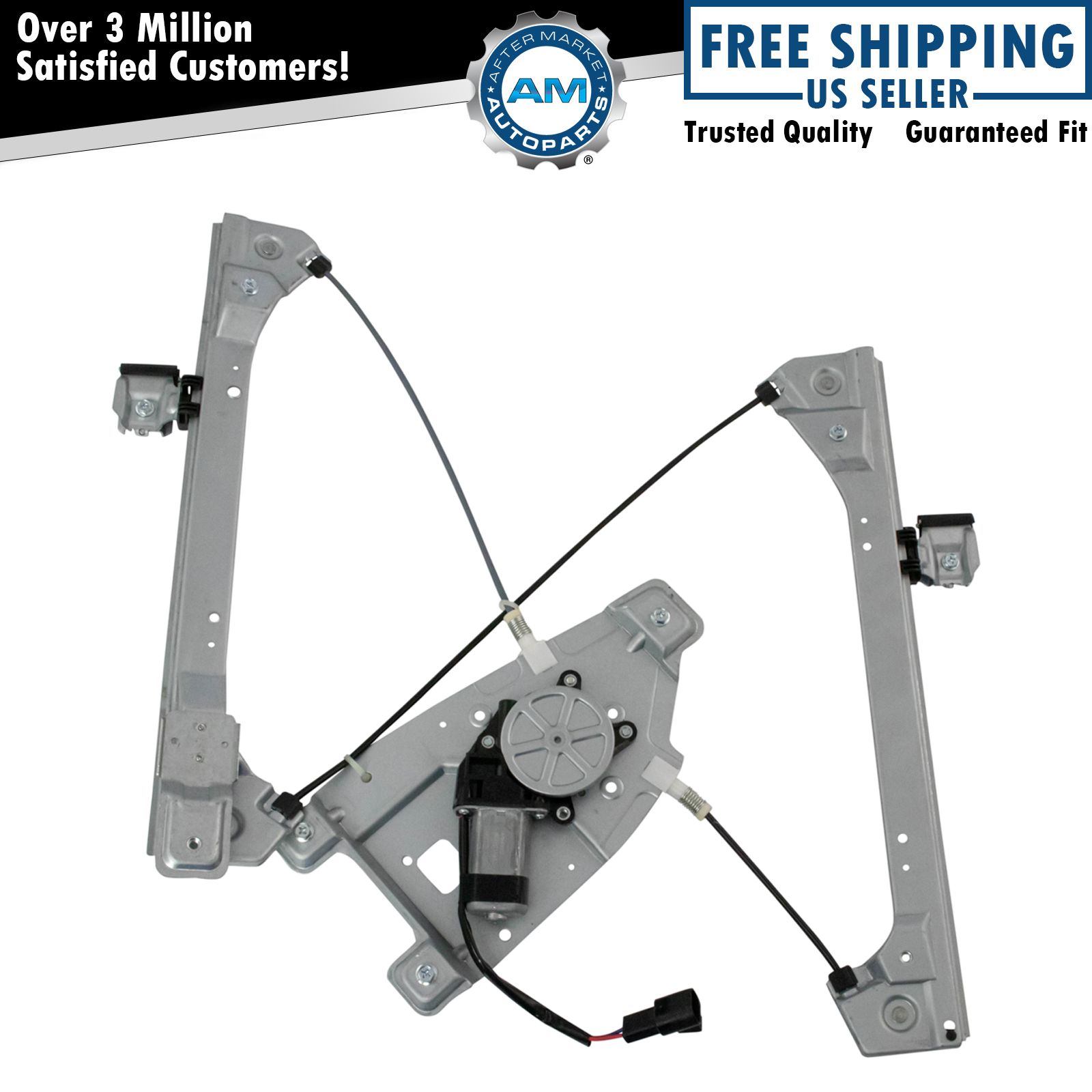 Front Driver Side Window Regulator Assembly with Motor for Chevy GMC