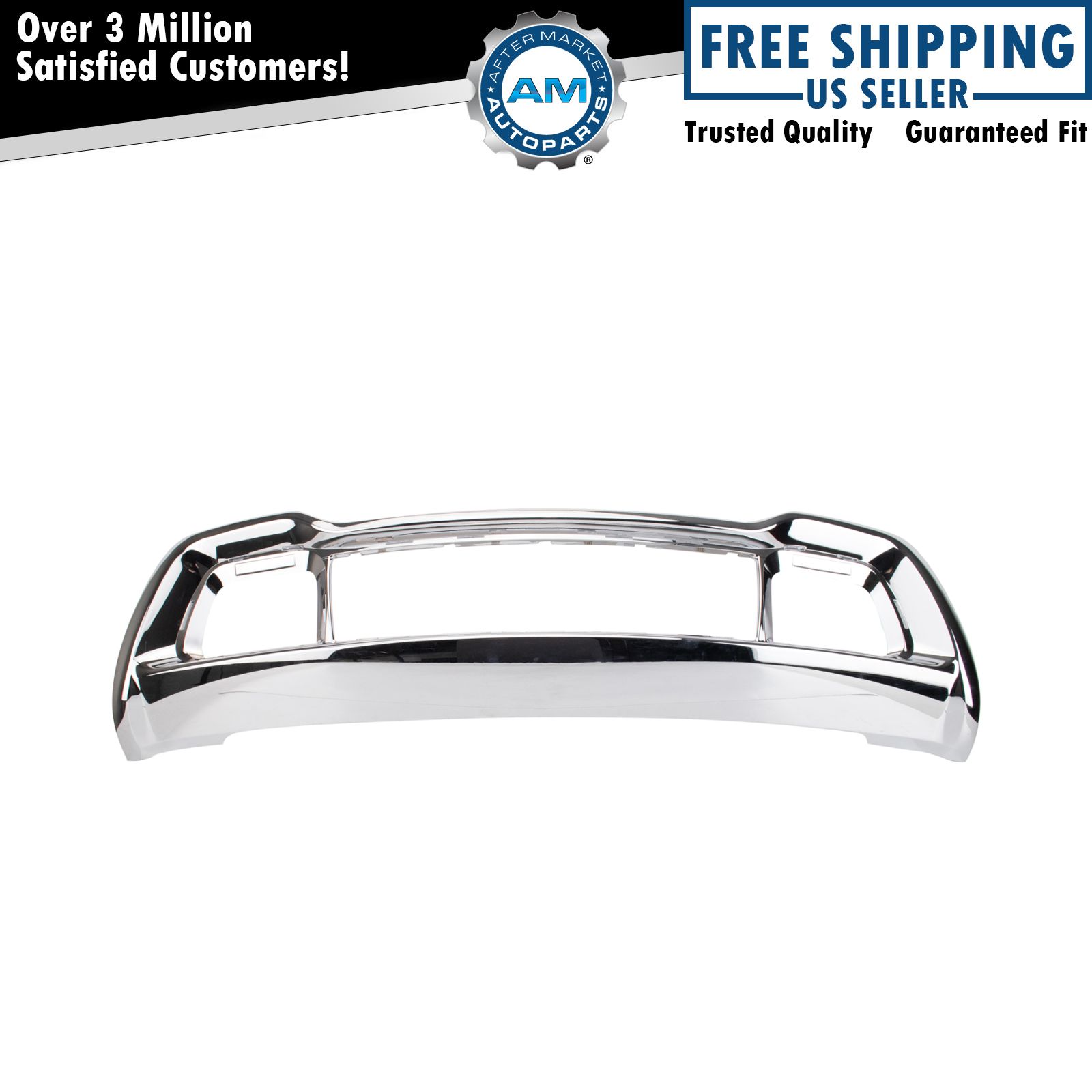 Front Lower Bumper Mounted Chrome Grille Frame for Jeep Grand Cherokee New