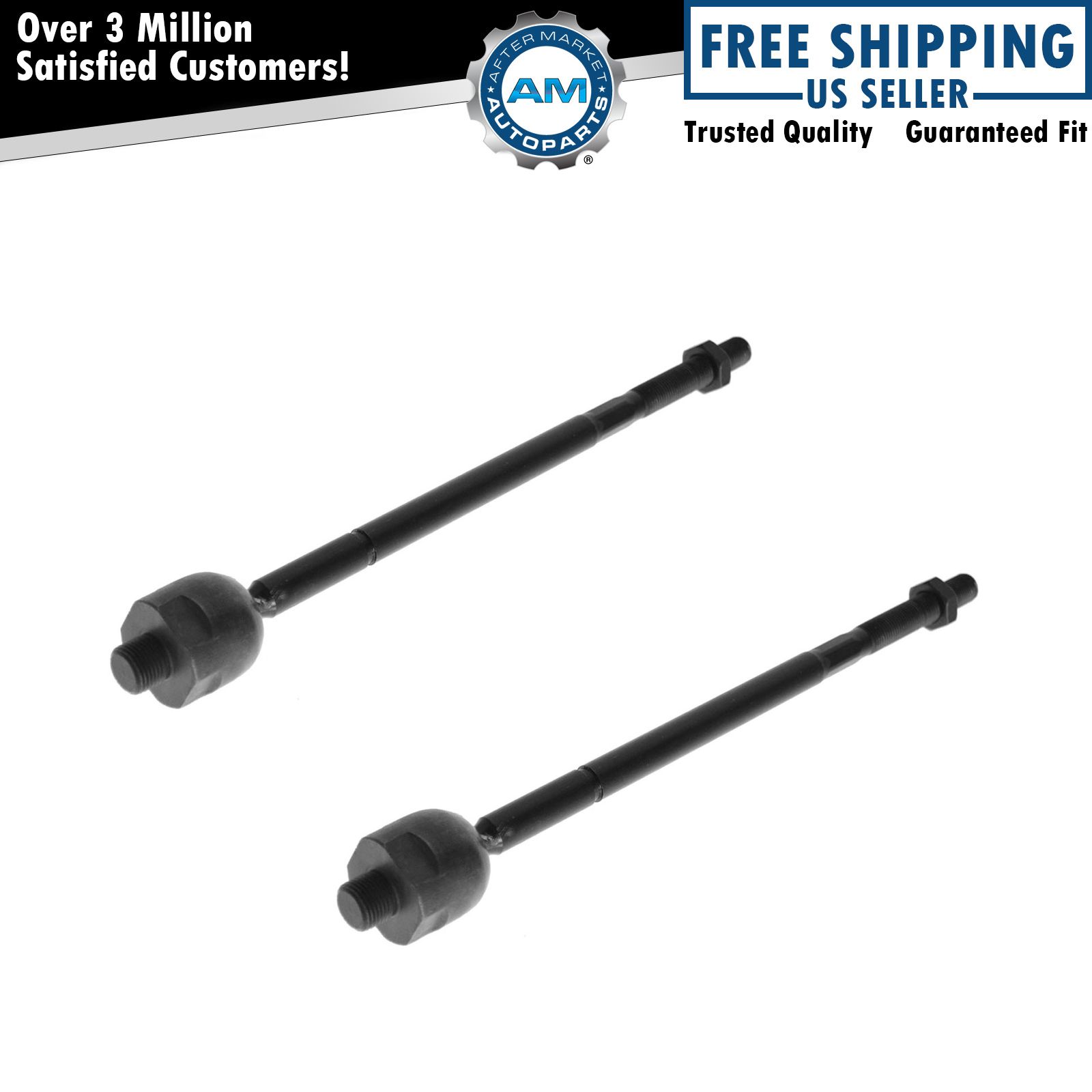Inner Tie Rod End Left & Right Pair Set of 2 for Buick Cadillac Chevy Pontiac