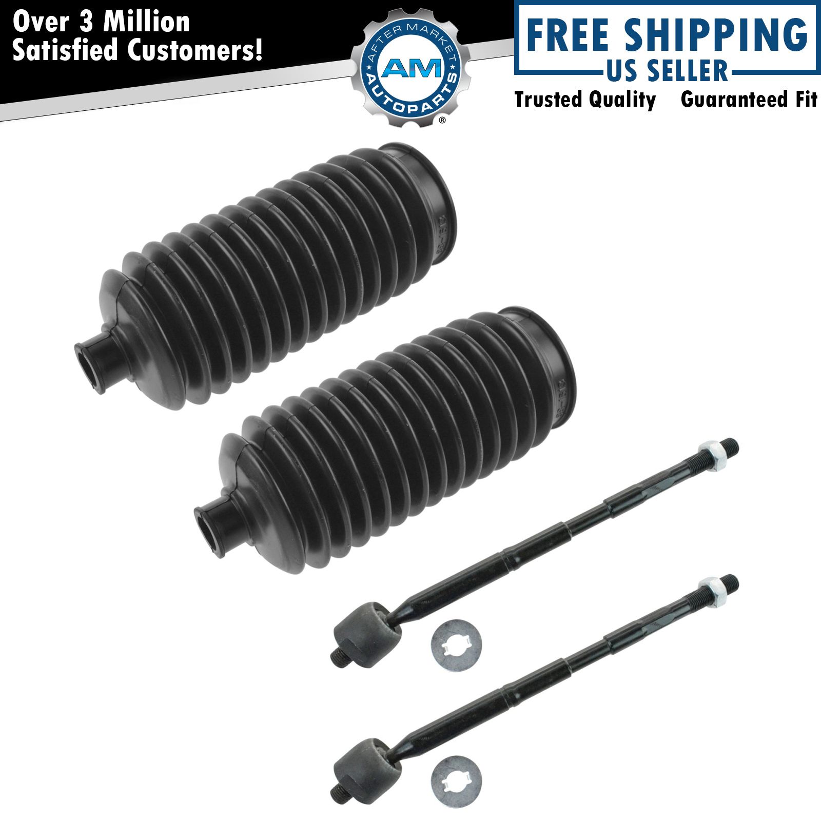 Front Inner Tie Rod End Boot Bellow Steering Kit Set 4pc for 0510 Scion tC New eBay