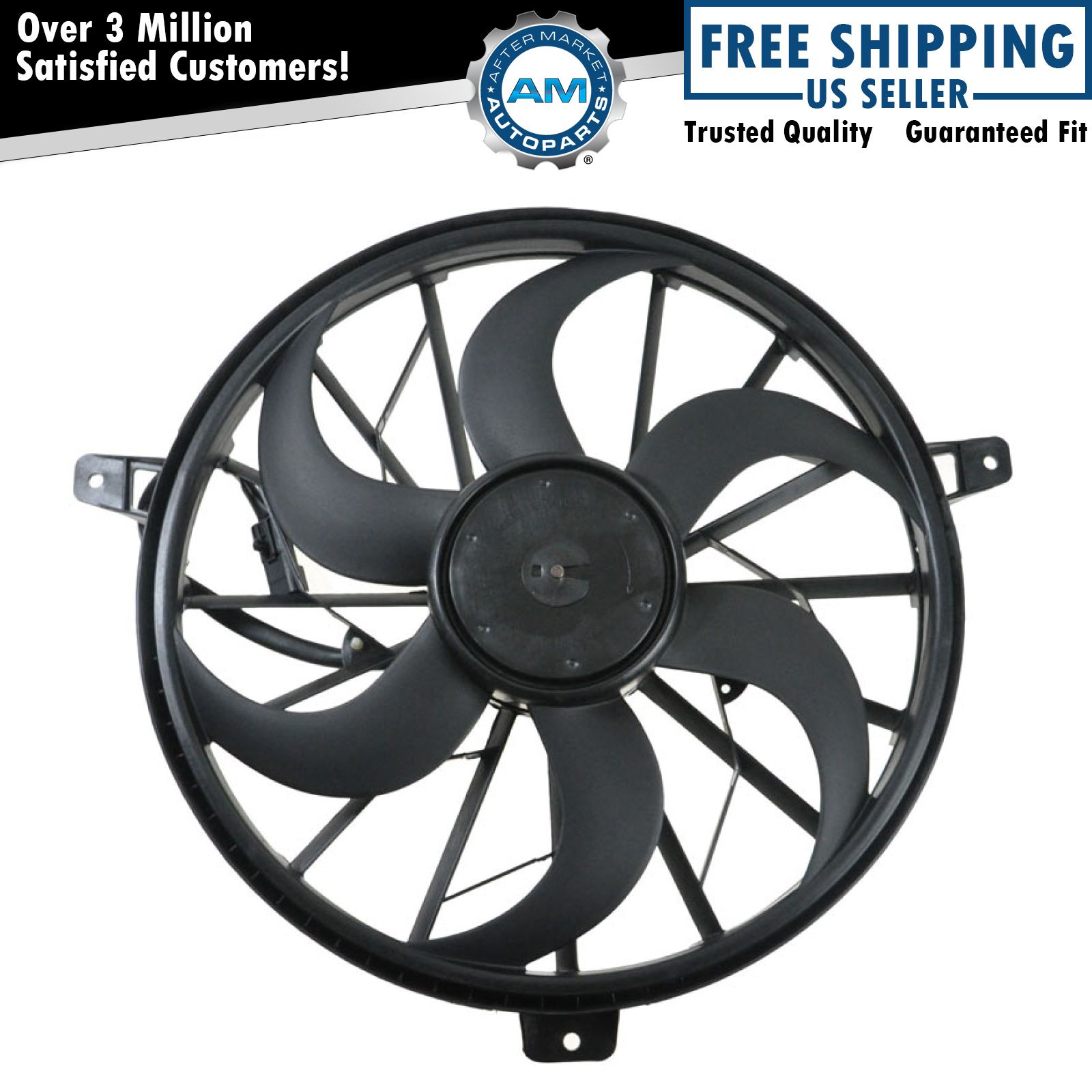 Radiator Cooling Fan 3 Pin Plug for 02-04 Jeep Grand Cherokee w/ Tow Package