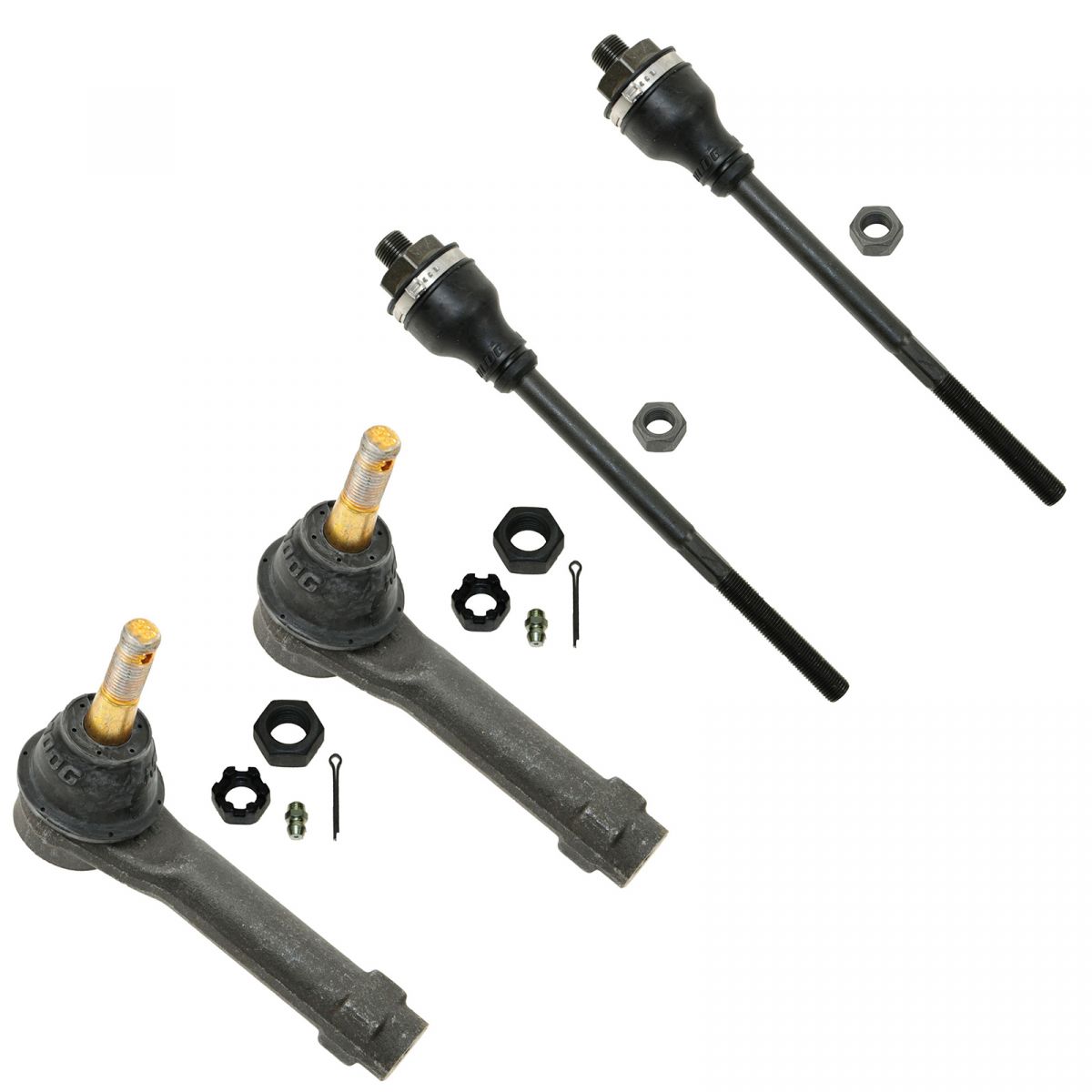 Moog Es3493t Es3488 Inner Outer Tie Rod End Lh Rh Set Of 4 For