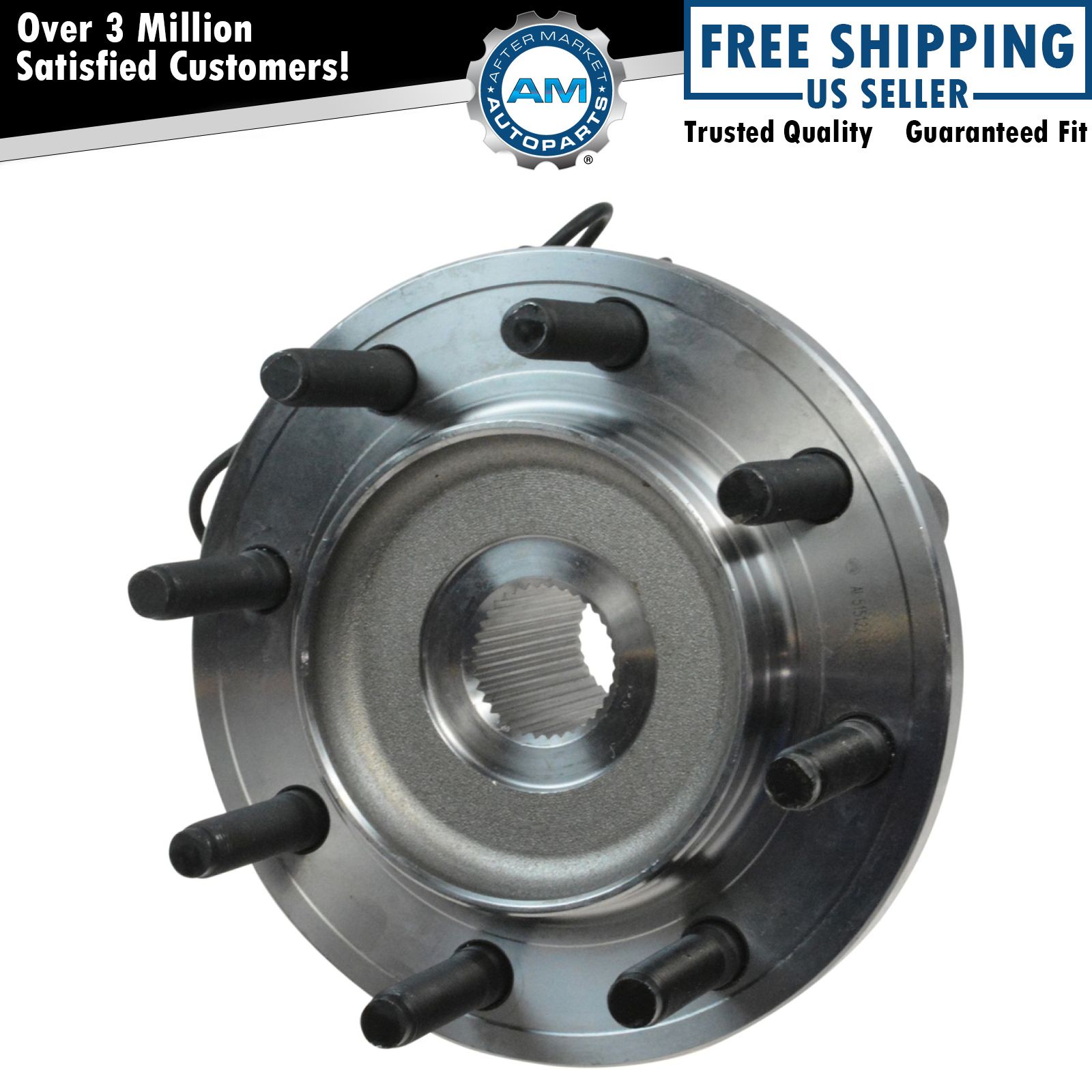 2009 2010 2011 Dodge Ram 2500 3500 New Front Wheel Bearing & Hub for 4x4 w/ ABS
