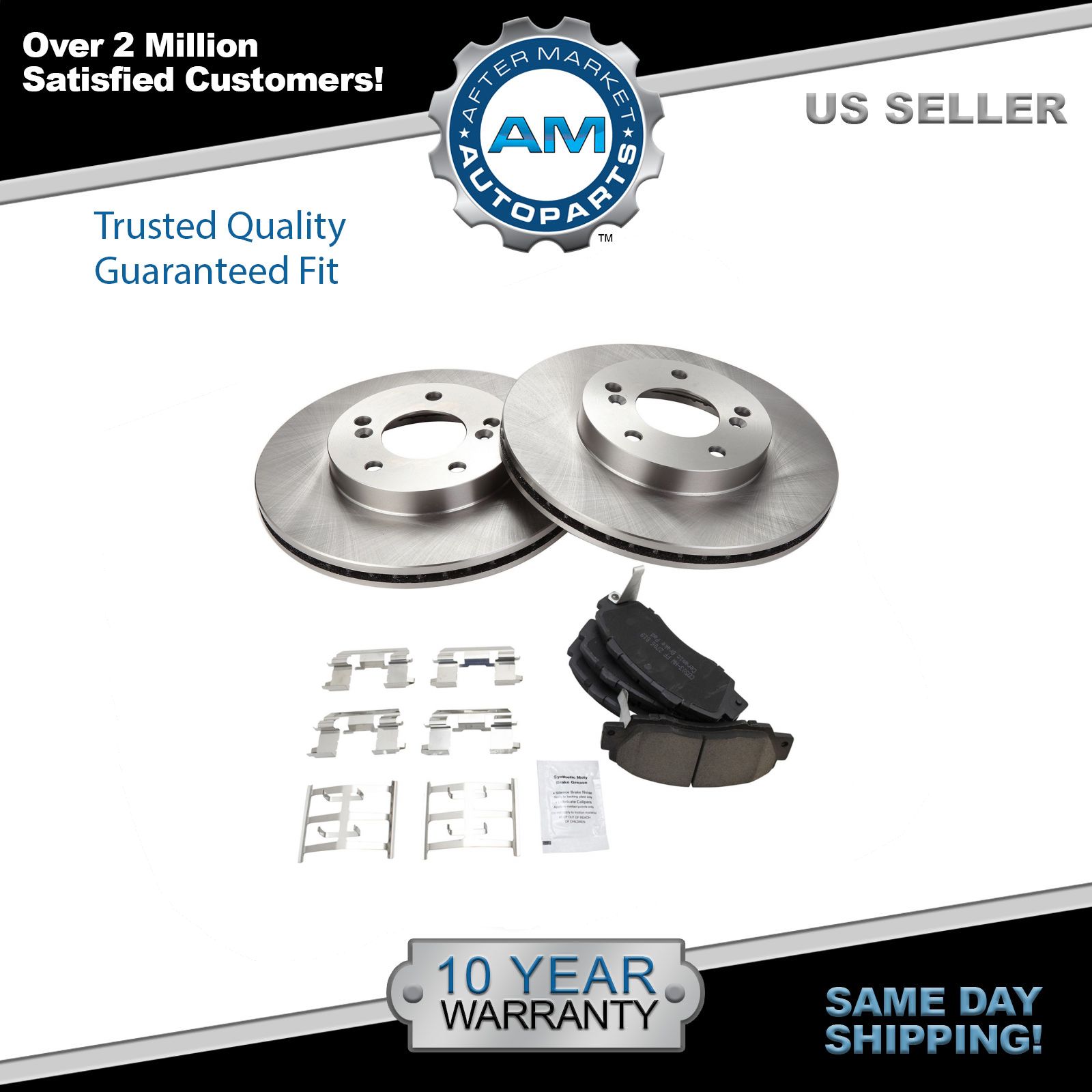 Nakamoto Front Premium Posi Ceramic Brake Pad & Rotor Kit for Integra Prelude