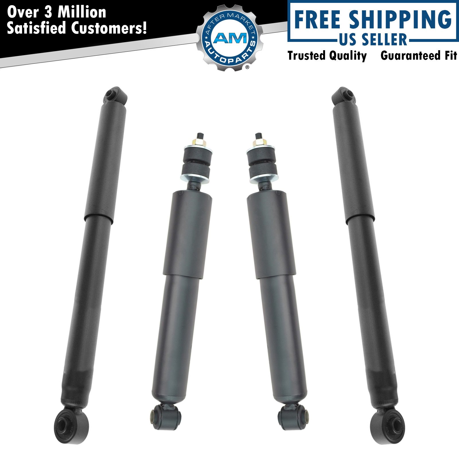 Shock Absorbers Front & Rear Kit Set of 4 for Dodge Ram 1500 2500 3500 2WD