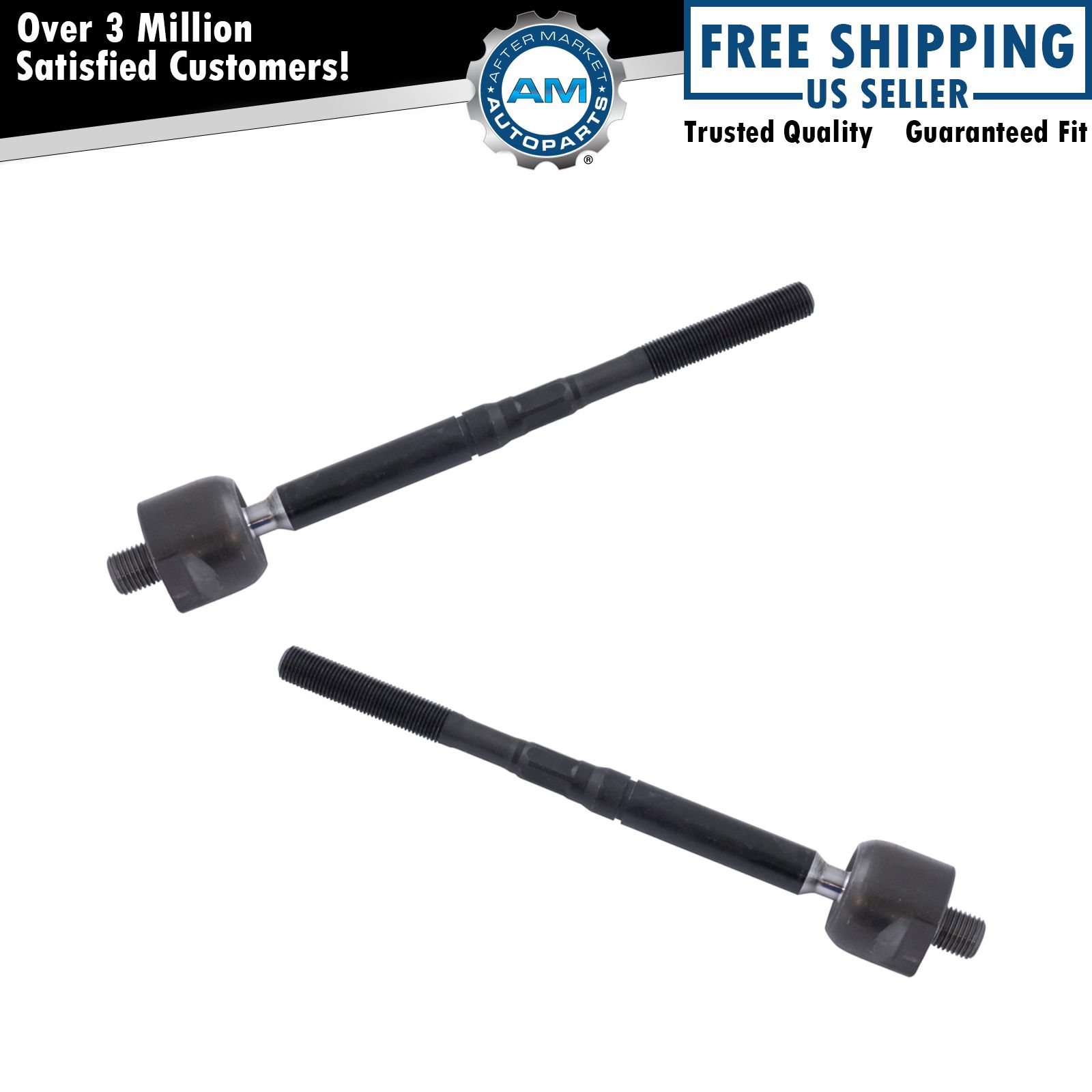 Front Inner Tie Rod End Pair LH Left & RH Right Sides for Nissan Leaf Sentra New