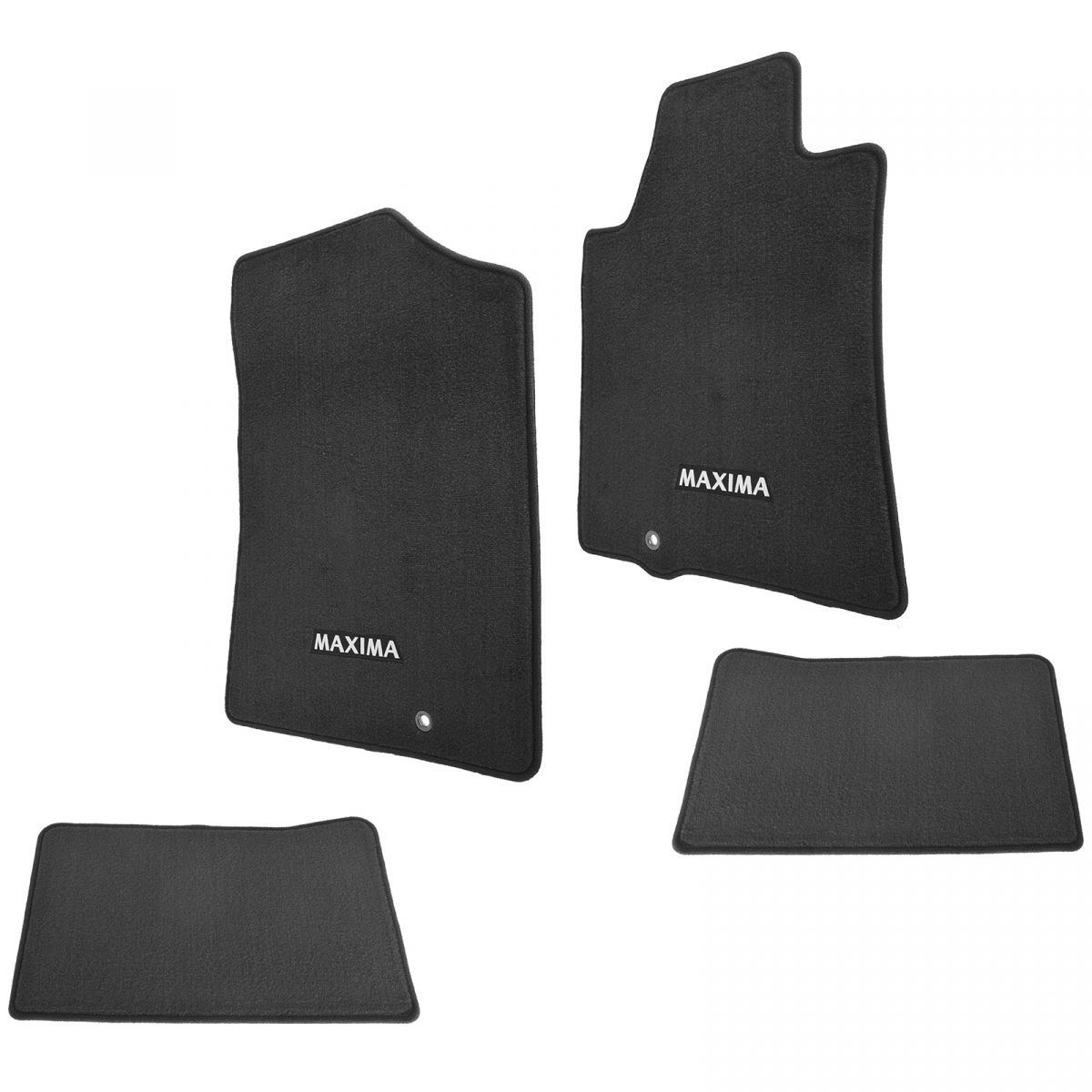 Oem Carpeted Floor Mats Maxima Logo Front Rear Black Kit Set