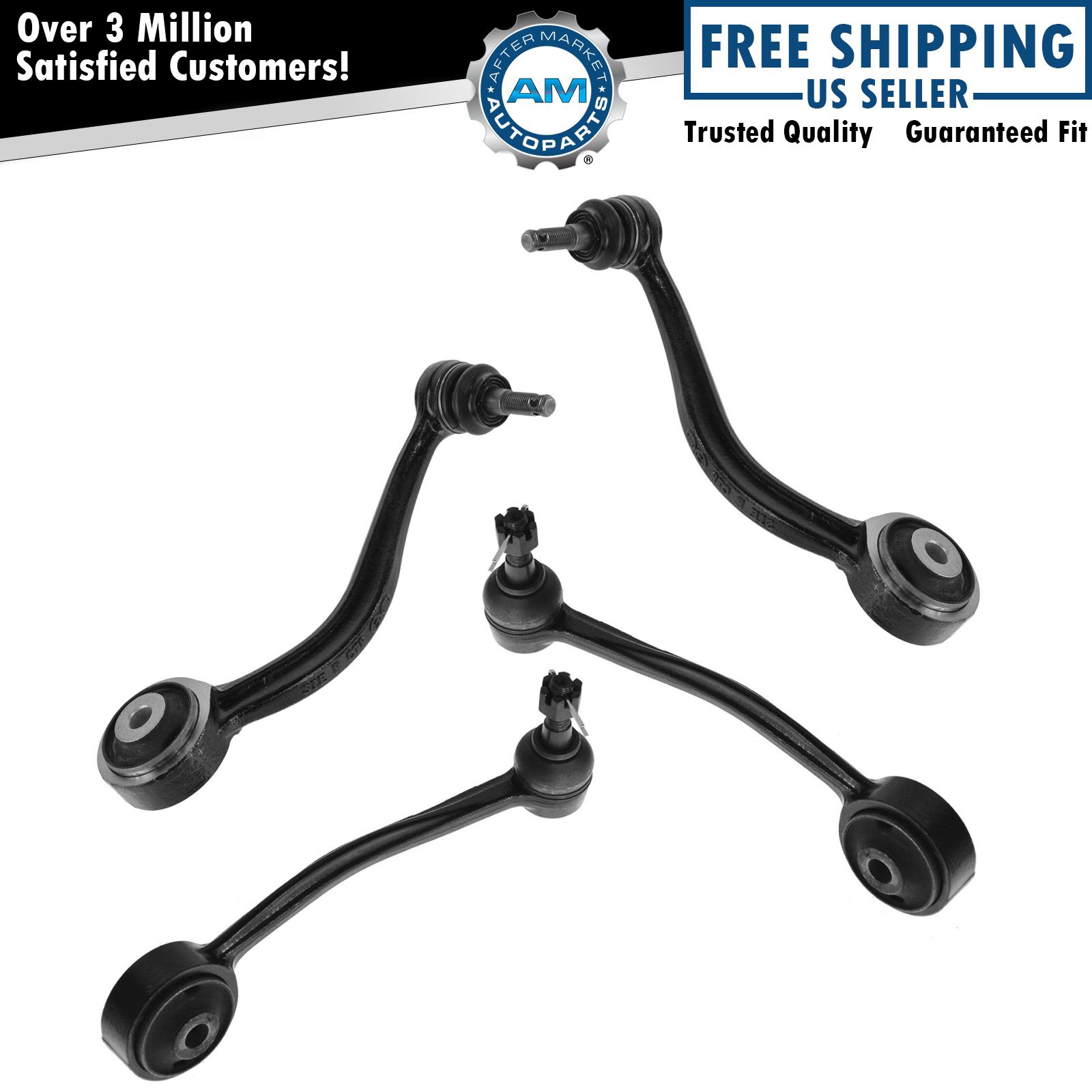 Control Arms w/ Ball Joints Upper Front Kit Set of 4 for Hyundai Equus Genesis