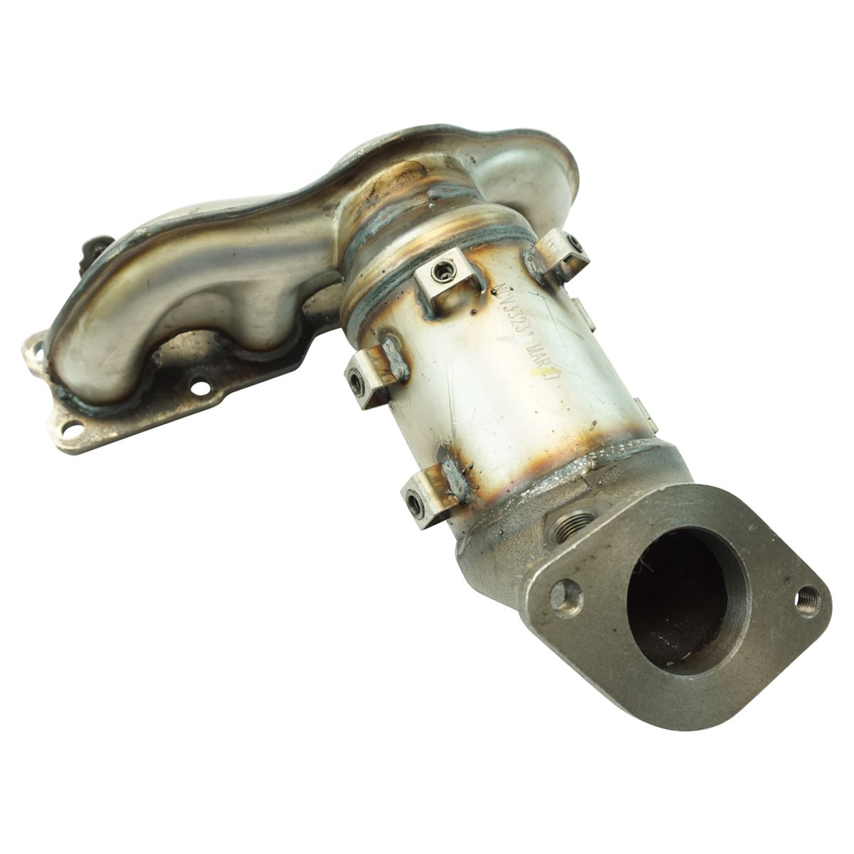 Engine Exhaust Manifold w/ Catalytic Converter Gaskets & Hardware Kit