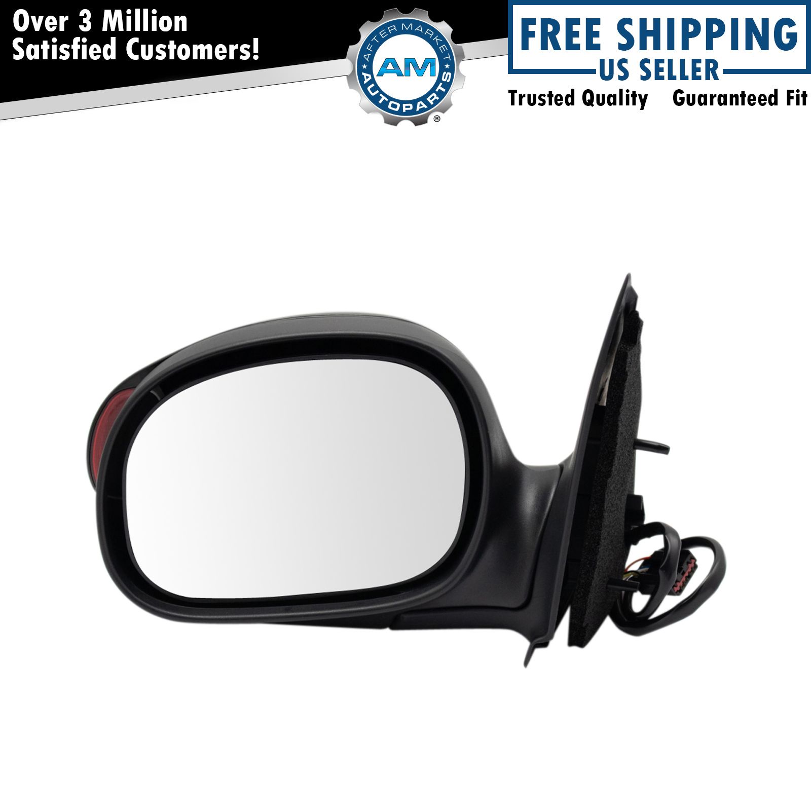 Replacement Left Mirror Heated In-housing Signal Light Driver Side LH Hand Fits Ford F-250