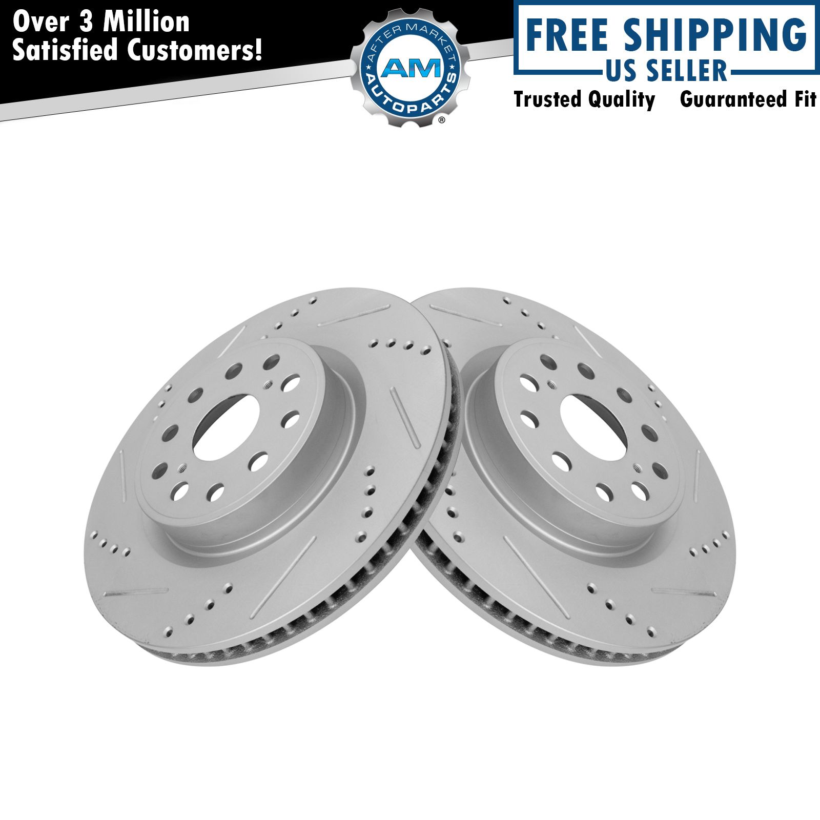 Front Performance Brake Rotor Pair for Lexus LS460