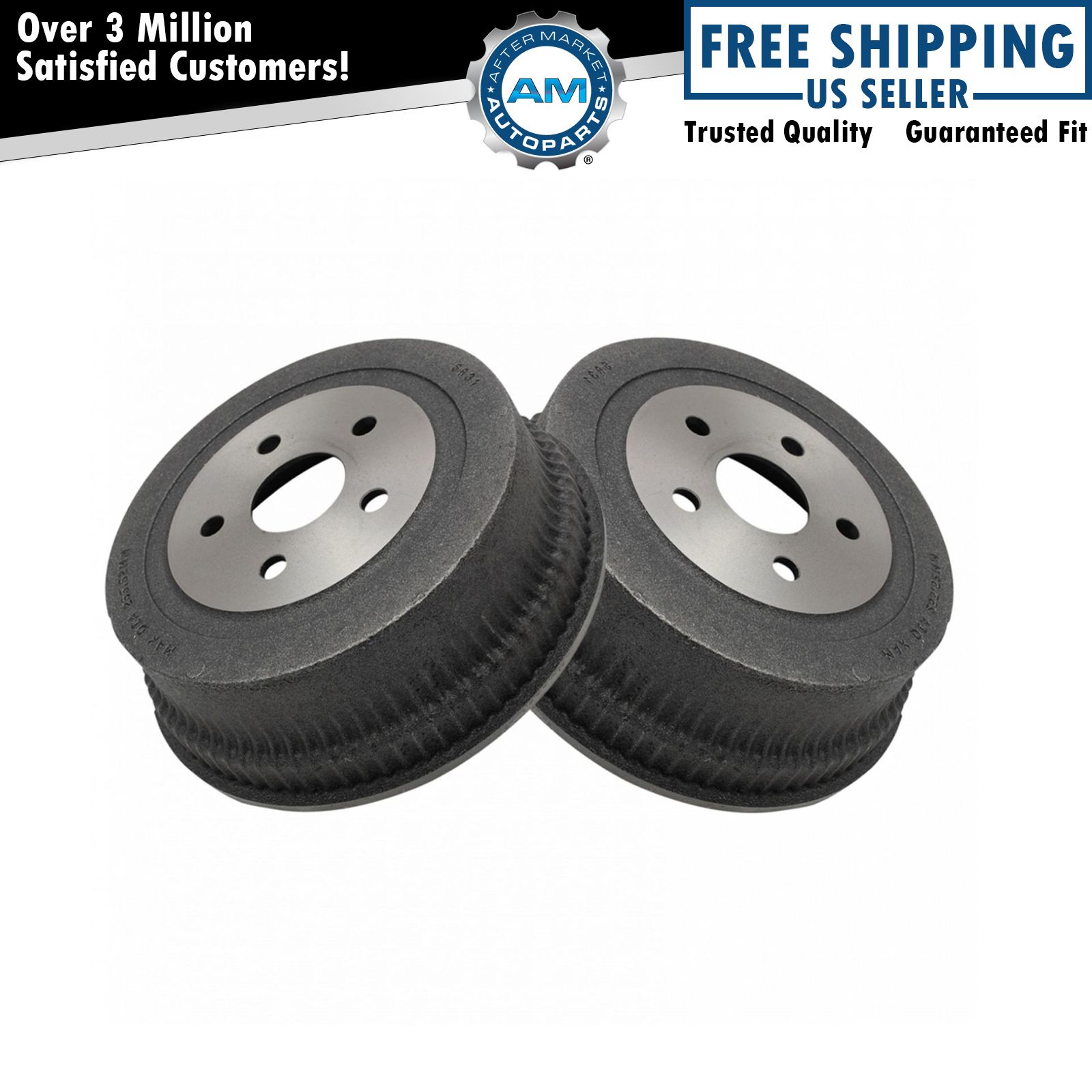 Front Brake Drum Pair for Ford Mercury 10 Inch New