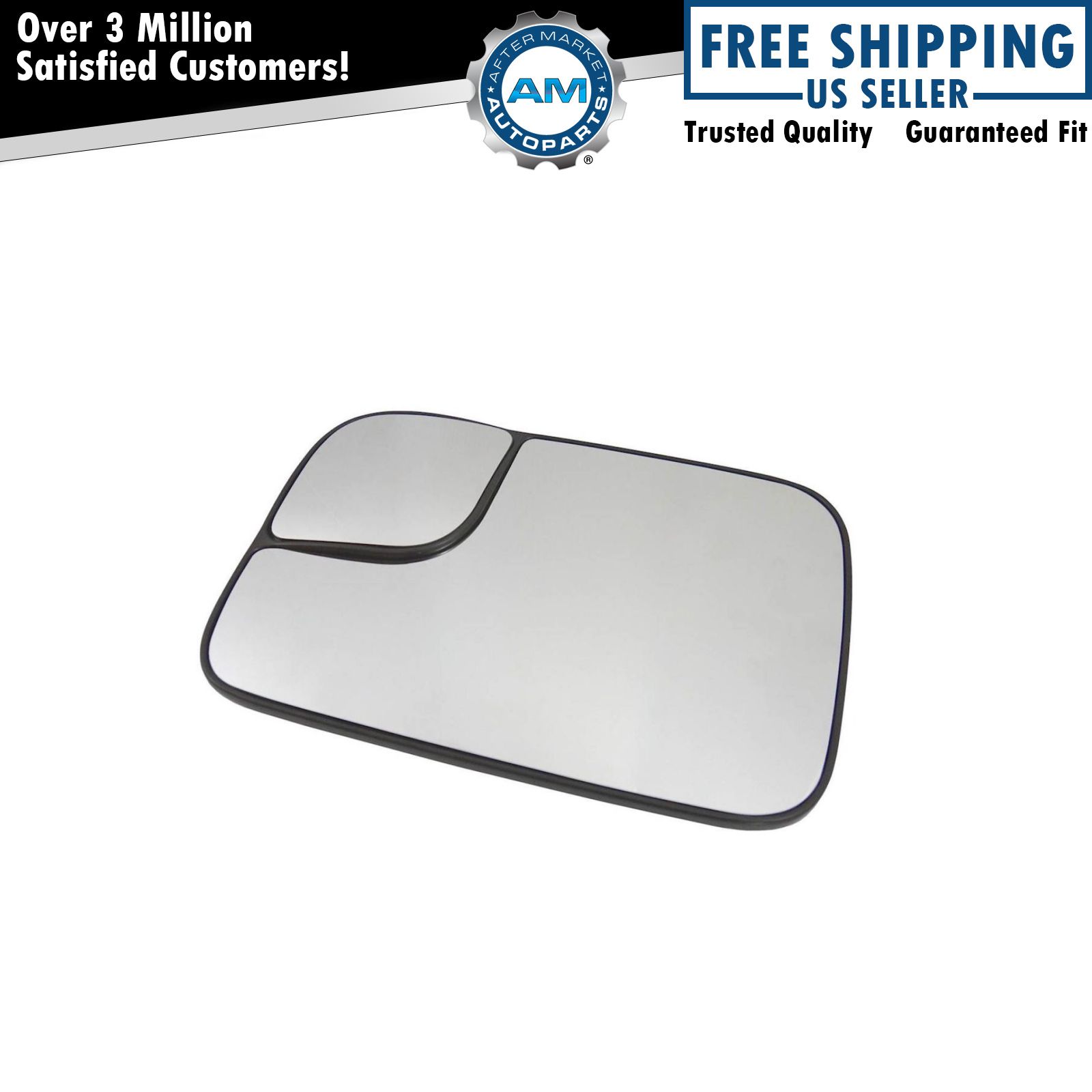 Towing Mirror Glass Heated Driver Side Left LH for 94-10 Dodge Ram Pickup New