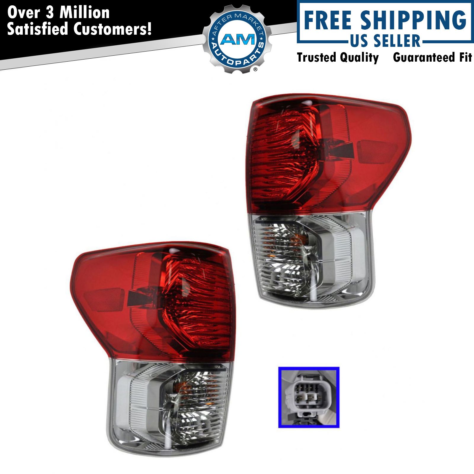 Tail Lights Set For 2010-2013 Toyota Tundra TO2800183 TO2801183