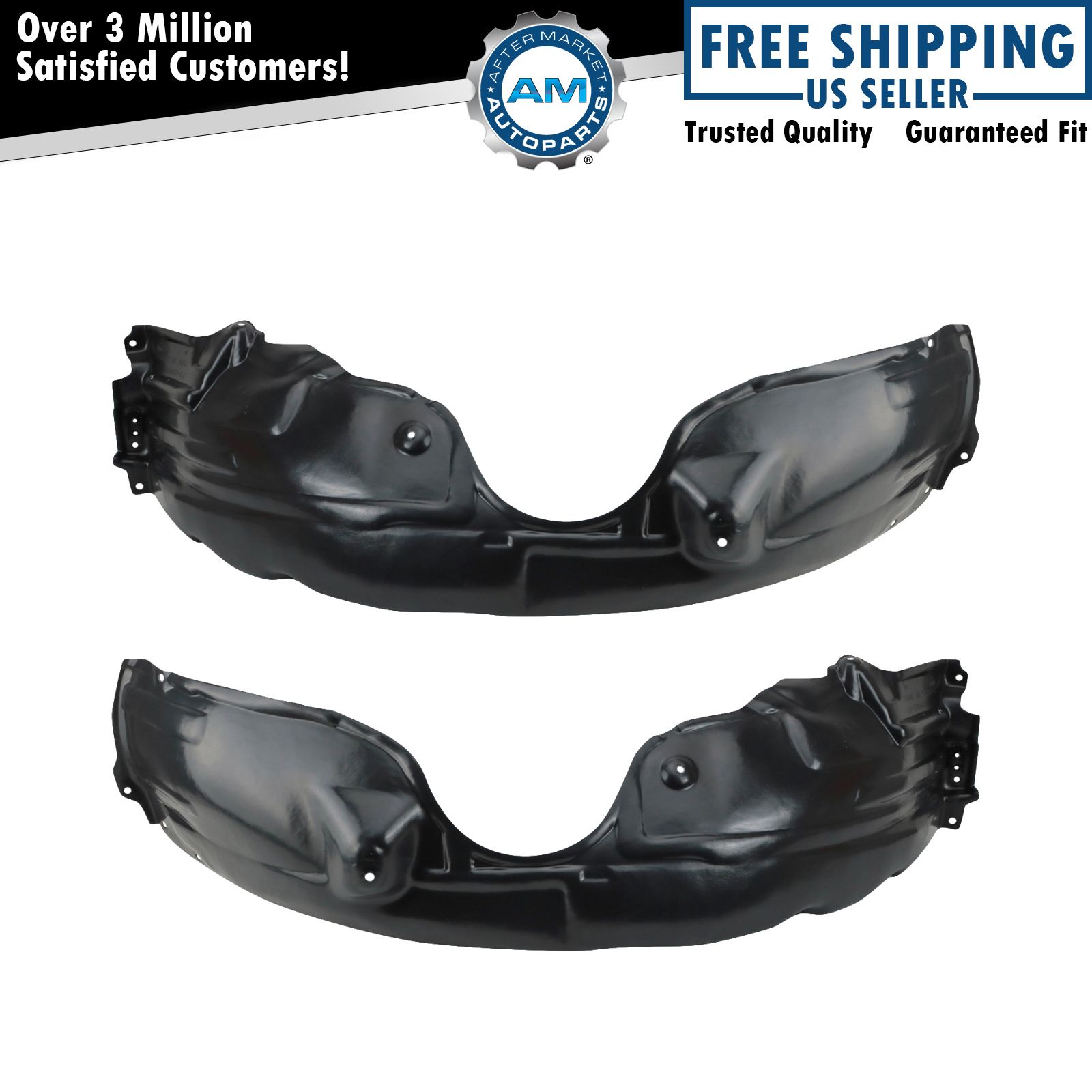 Front Inner Fender Liner Set For 2015-2017 Toyota Camry TO1248187 TO1249187