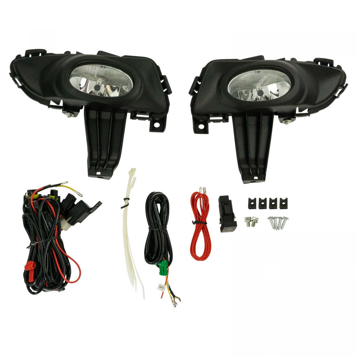 Add On Upgrade Yellow Lens Fog Light Bulb Switch Wiring Kit Set for Honda Civic