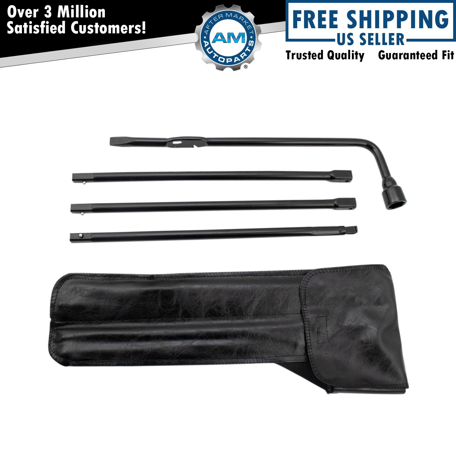 Spare Tire Lug Wrench & Jack Tool Kit for Chevy GMC Cadillac Pickup Truck SUV
