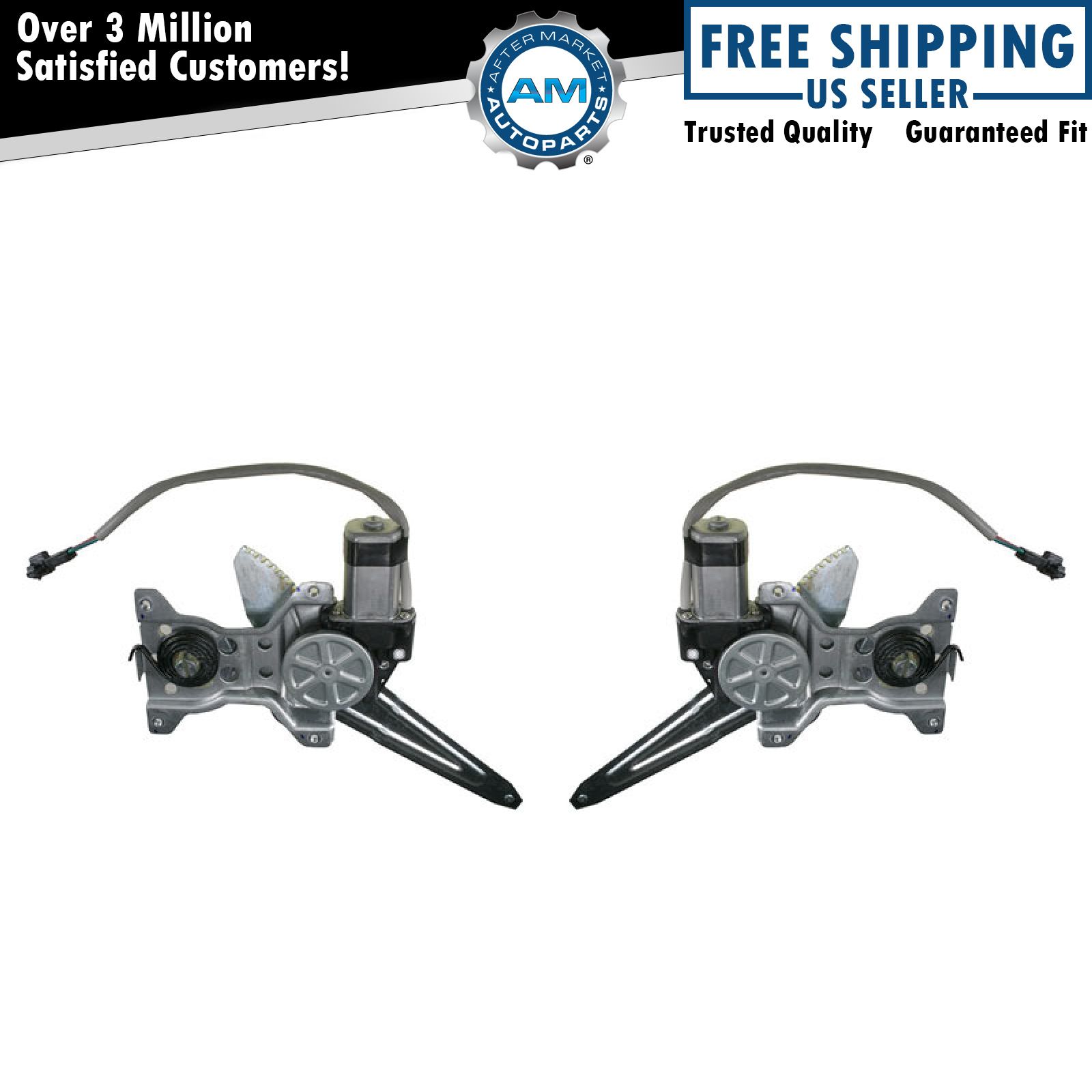 Evan-Fischer Power Window Regulator With Motor For 98-02 Toyota Corolla Rear Driver Side
