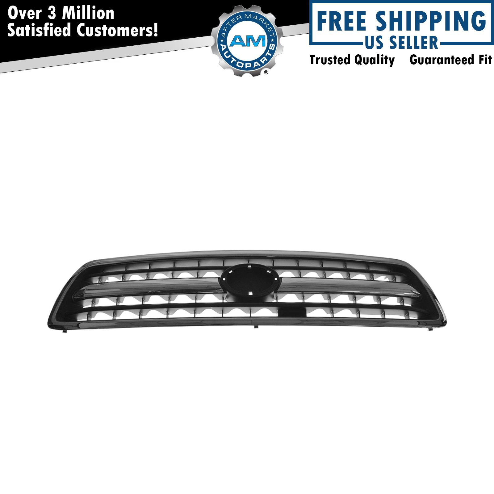 Front Grille Chrome & Black For 2000-2002 Toyota Tundra TO1200223