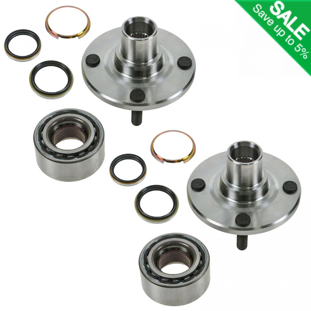 Hub Bearing for 2001 Chevrolet Impala WITH 4 WHEEL ABS-Front Pair