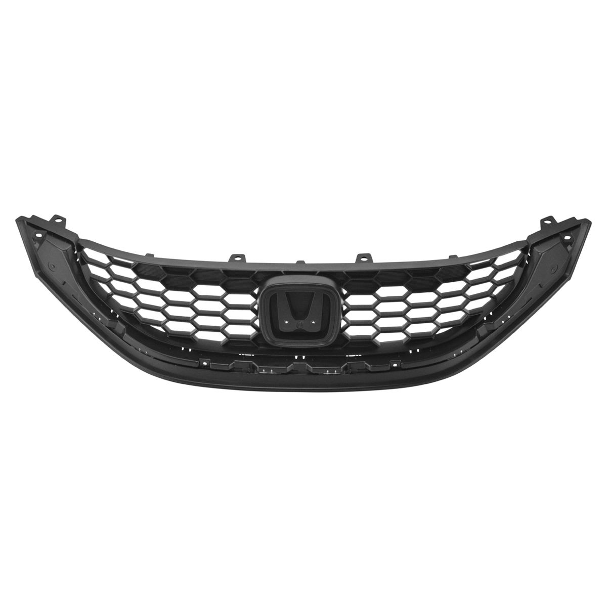 Front Upper Textured Black Grill Grille Assembly for 13-15 Honda Civic ...