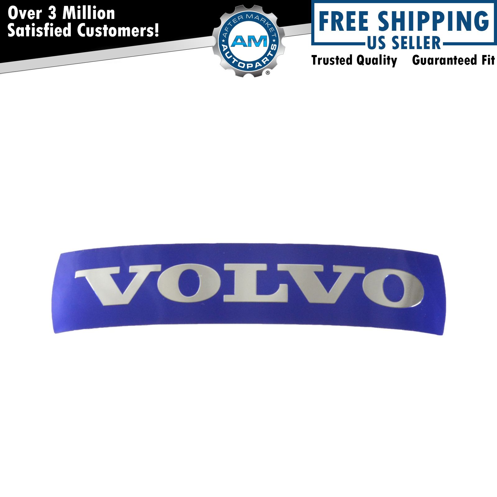 OEM 30796427 Large Grille Badge Emblem Nameplate Blue 133mm x 32mm for Volvo New