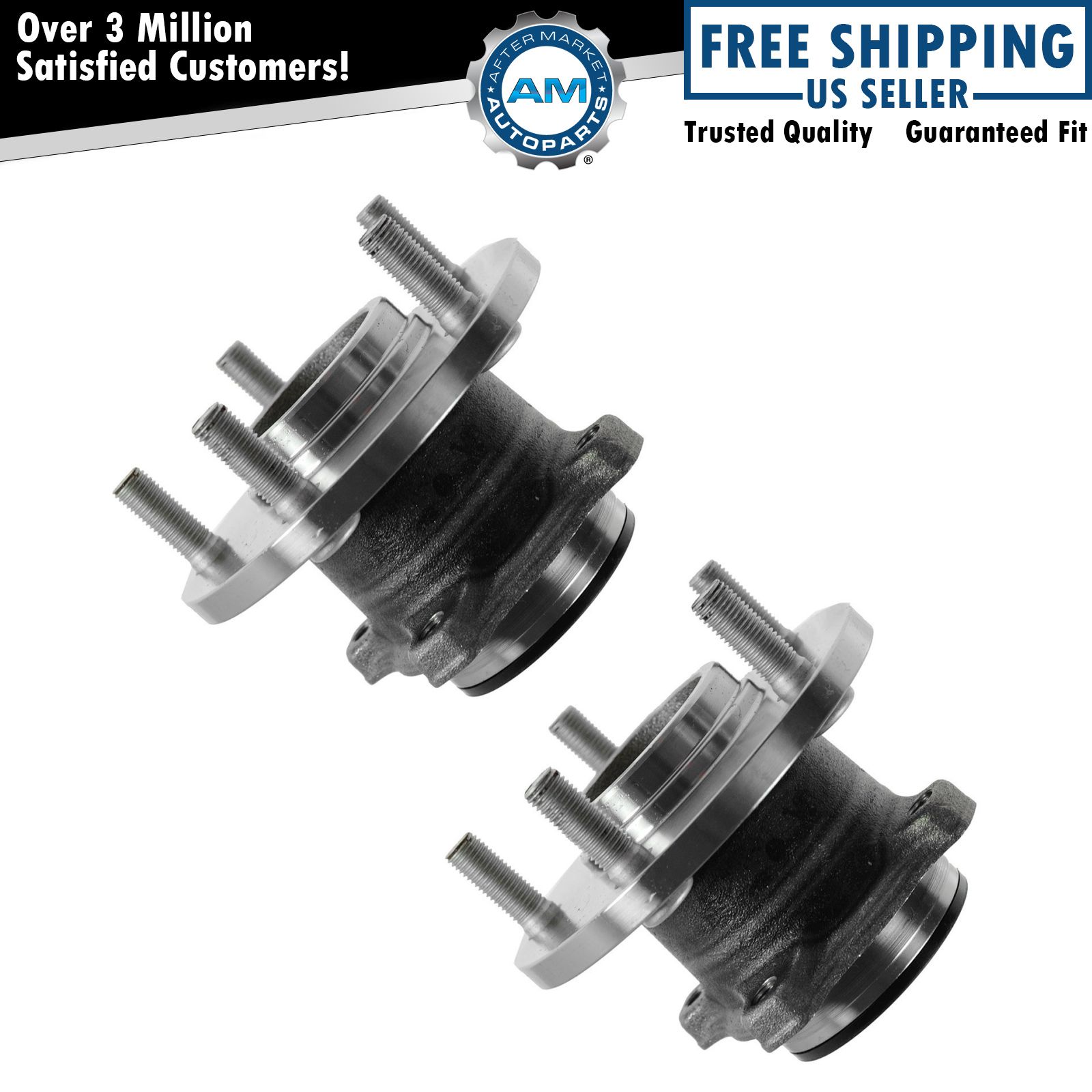 Rear Wheel Hub Bearings Set For 2004-2008 Mazda 3