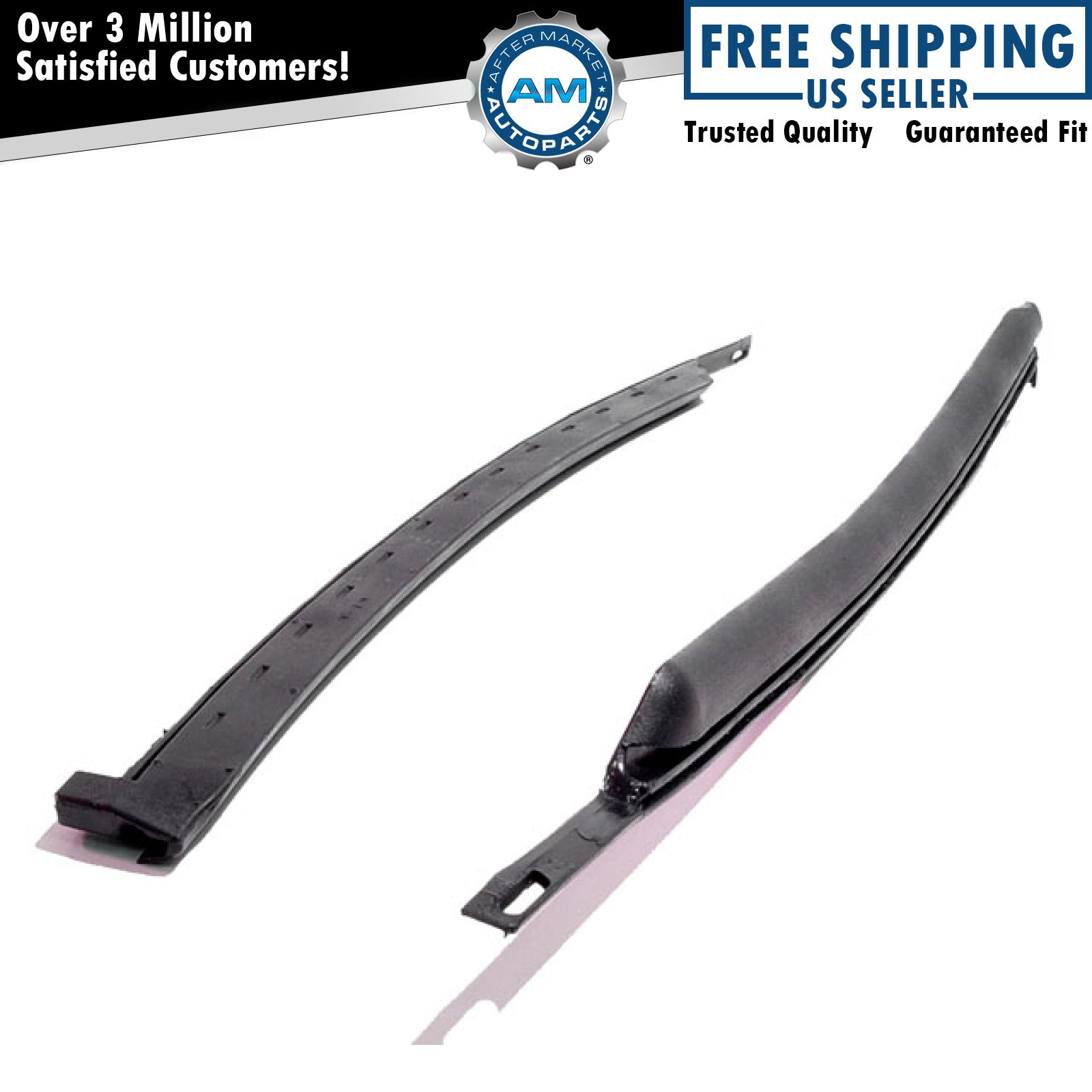 Quarter Window Weatherstrip Seal Pair Set for 71-74 Challenger Barracuda Cuda