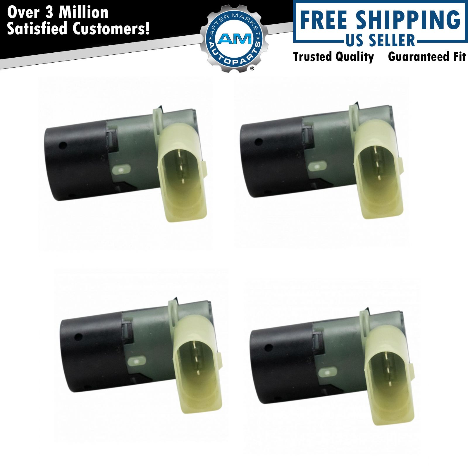 Front or Rear Parking Assist Sensor 4 Piece Set for Ford Audi A4 A6 A8 S4 S6 S8