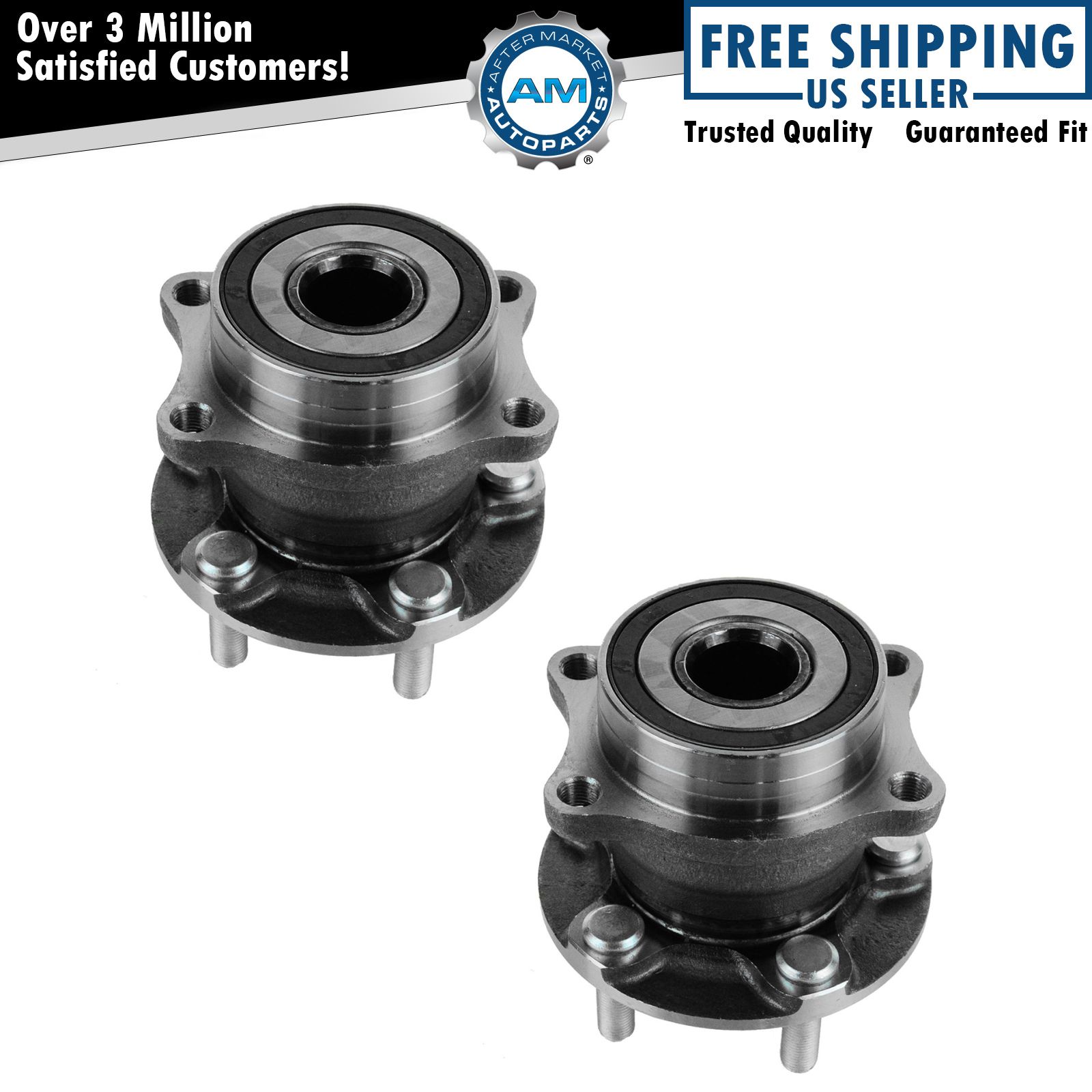 2 Rear Wheel Bearing Hub Set Fits 2010 20112013 Subaru Forester Legacy