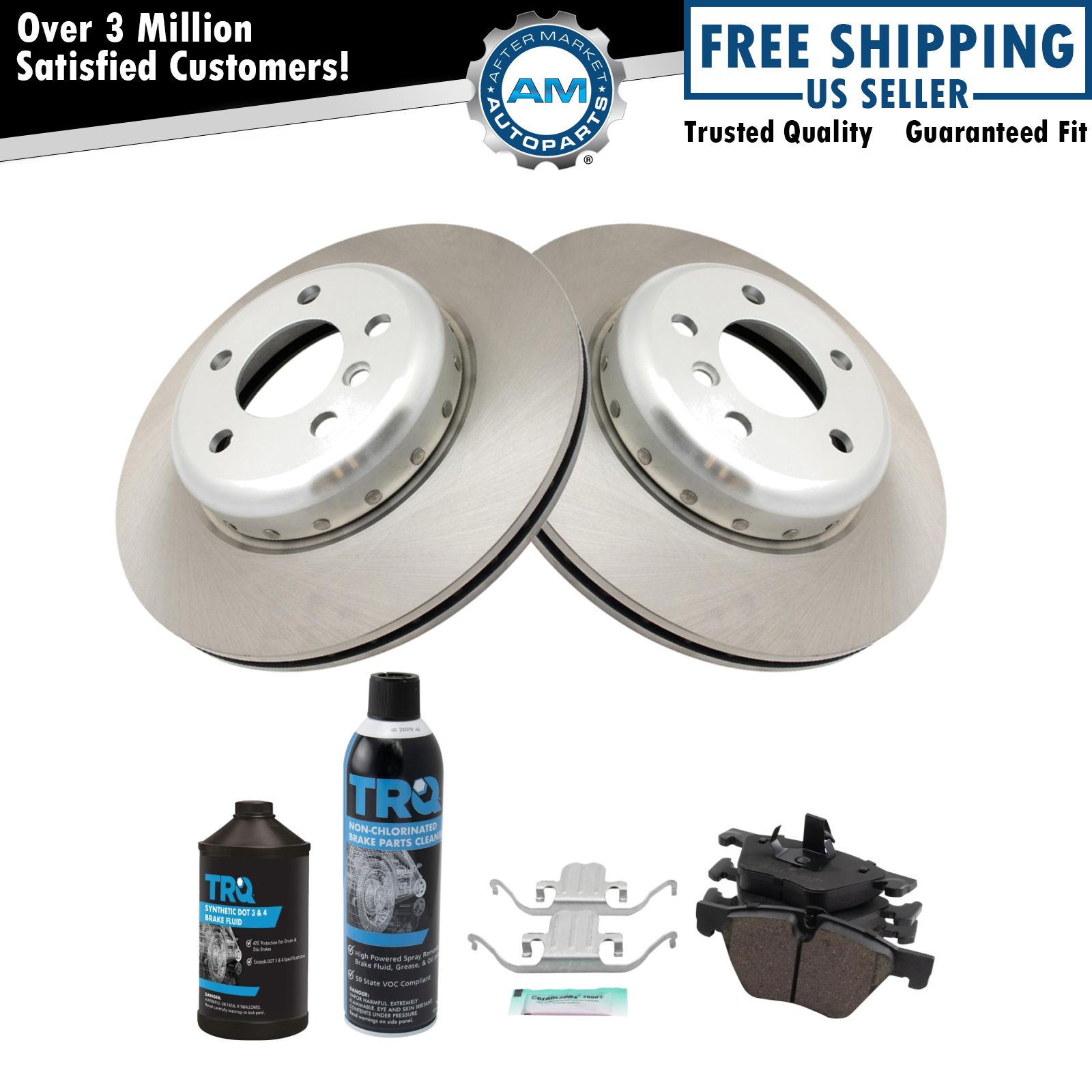 <b>Dot 3 & 4 Ceramic Brake Pad & Rotor Kit</b>