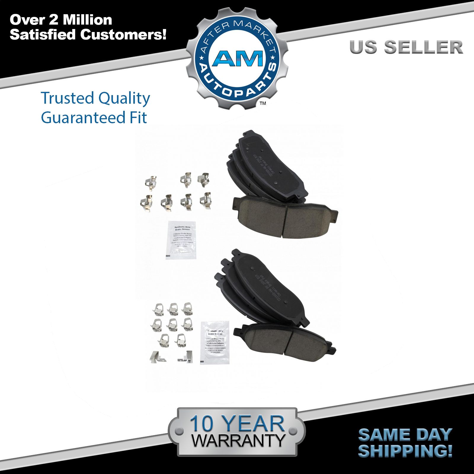 Front & Rear Ceramic Disc Brake Pad Kit for 0507 Ford F250 F350 Pickup