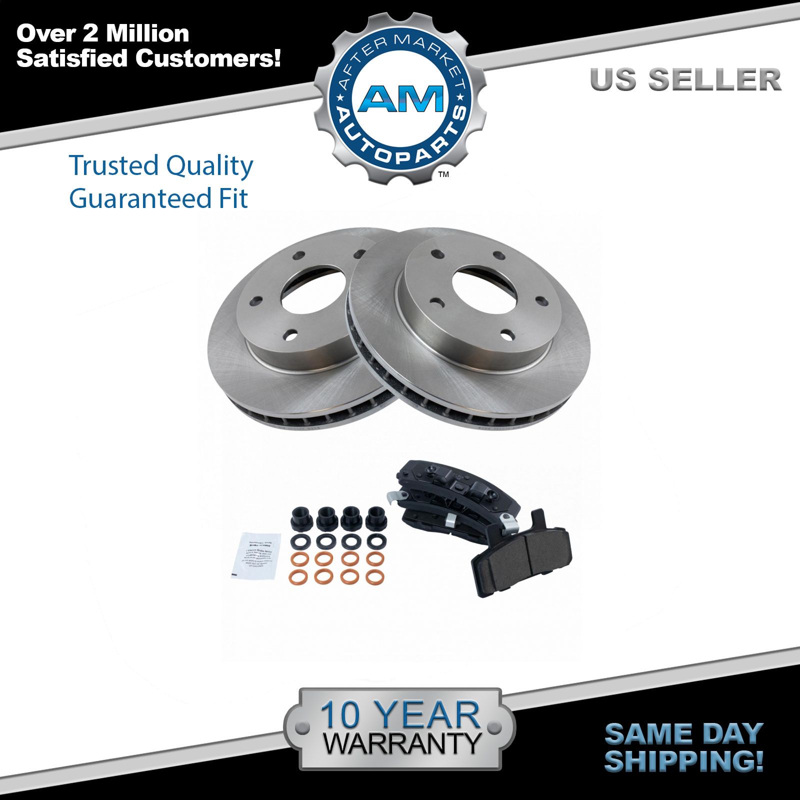 Ceramic Brake Pad & Rotor Front Kit for Dodge Ram 1500 Pickup Truck eBay
