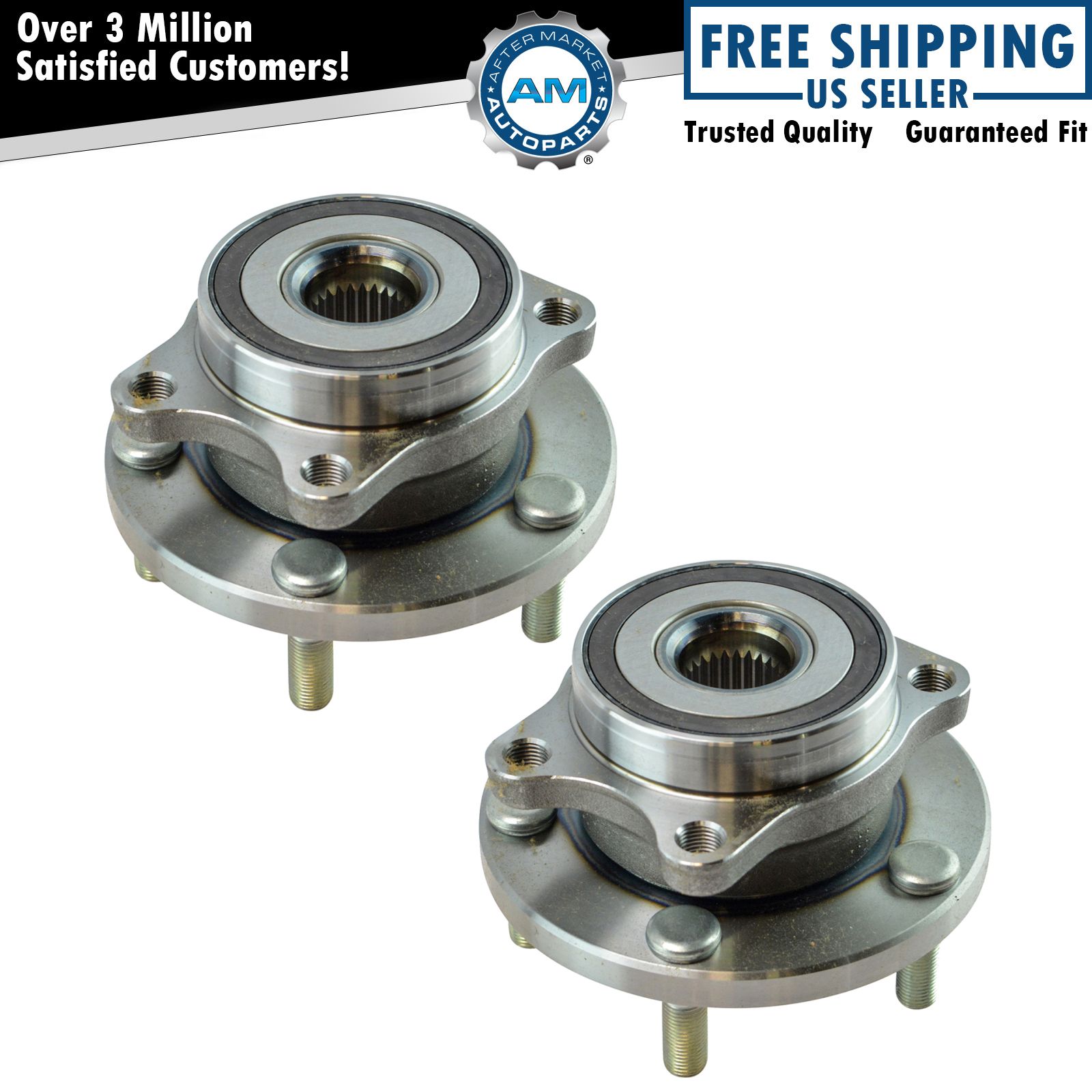 Wheel Bearing & Hub Assembly Front LH RH Pair for 0414 Subaru WRX STI