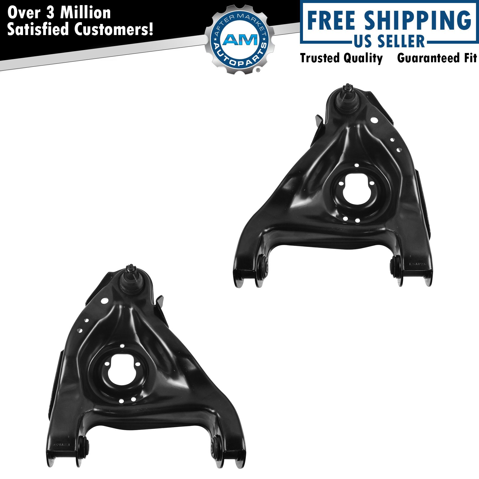Front Lower Control Arms w/ Ball Joints Pair Set NEW for Chevy GMC Isuzu