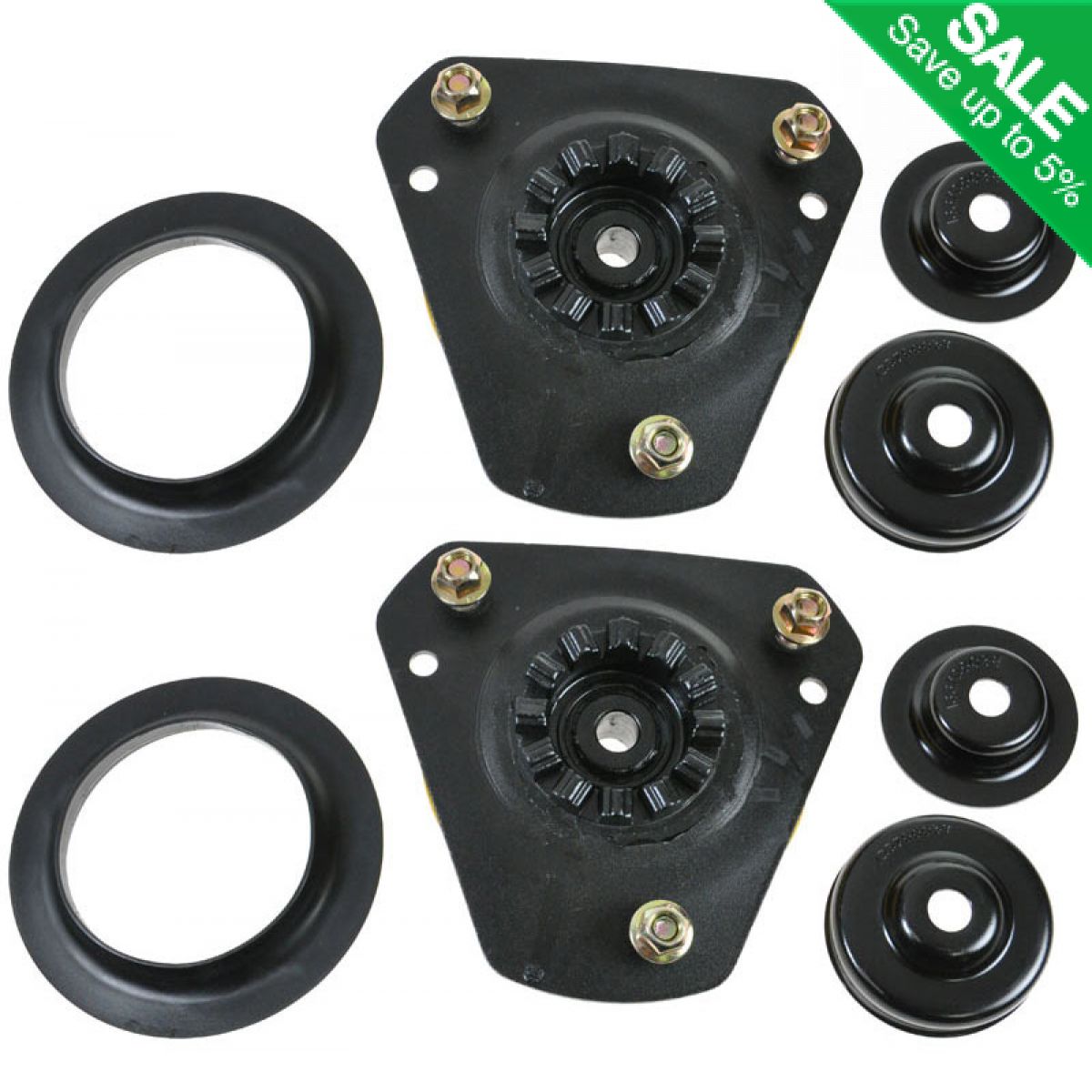 Front Upper Strut Mounts w/ Bearings Pair Set for Buick Chevy Pontiac