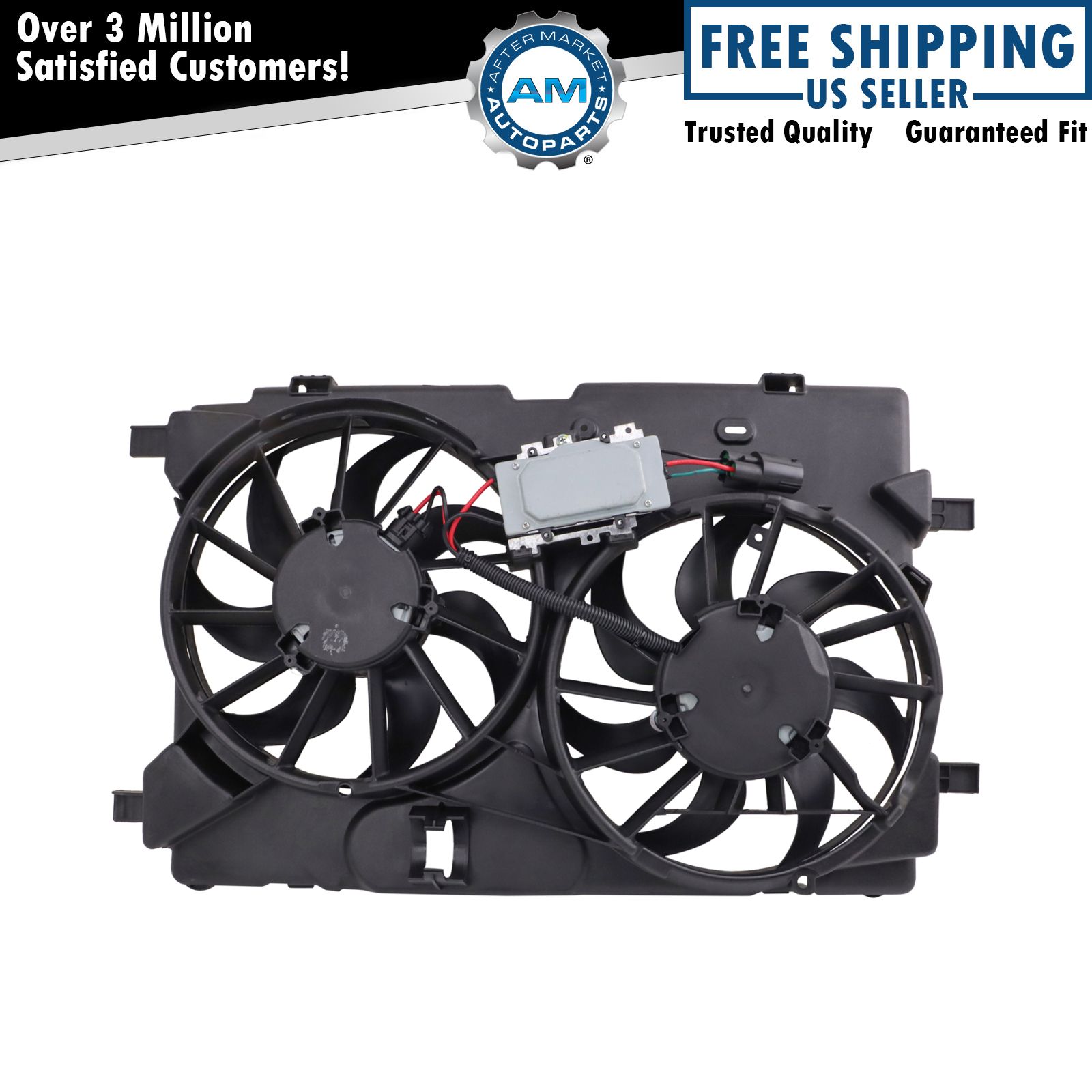 Radiator Dual Cooling Fan Assembly for 1012 Ford Fusion Lincoln MKZ 3