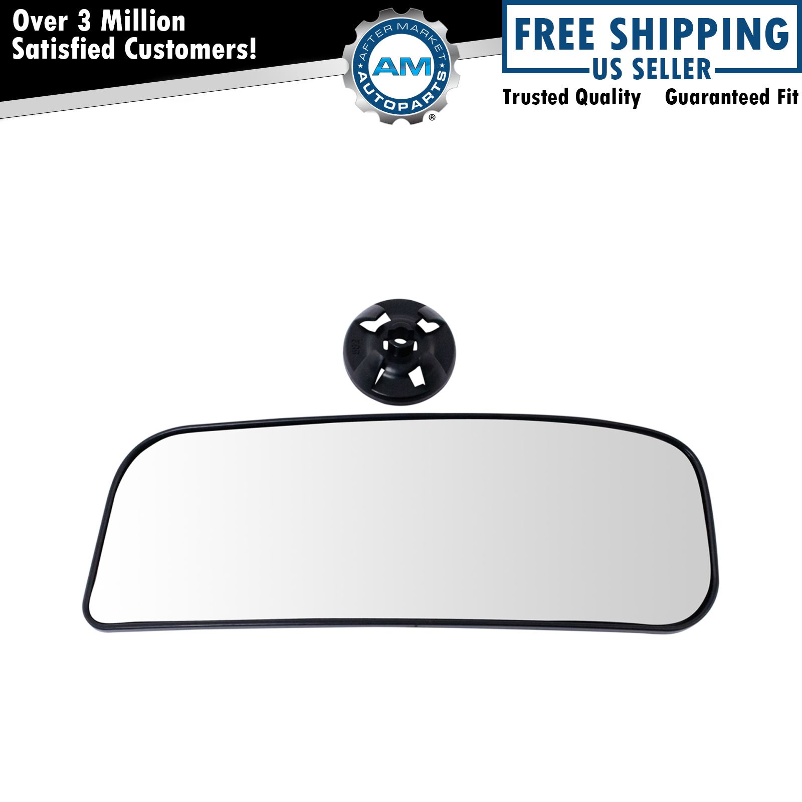 Exterior Side View Door Mirror Lower Convex Glass LH for Nissan NV Van Non-Tow